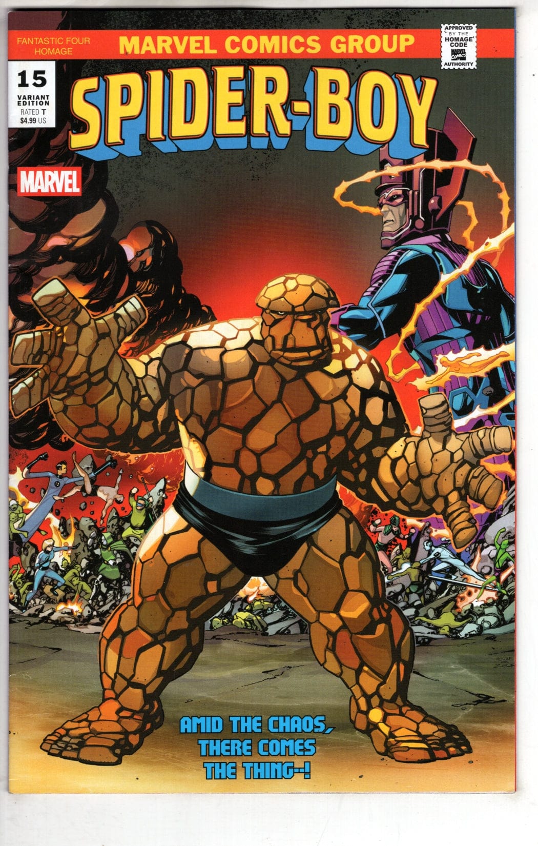 MARVEL PRH COMIC BOOK Spider Boy #15 Mike McKone Fantastic Four Homage Variant (VF/NM)