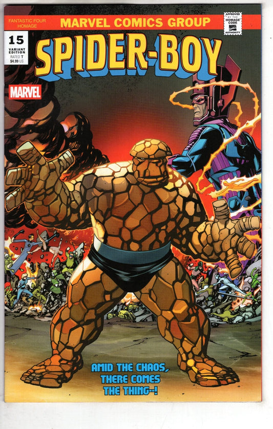 MARVEL PRH COMIC BOOK Spider Boy #15 Mike McKone Fantastic Four Homage Variant (VF/NM)