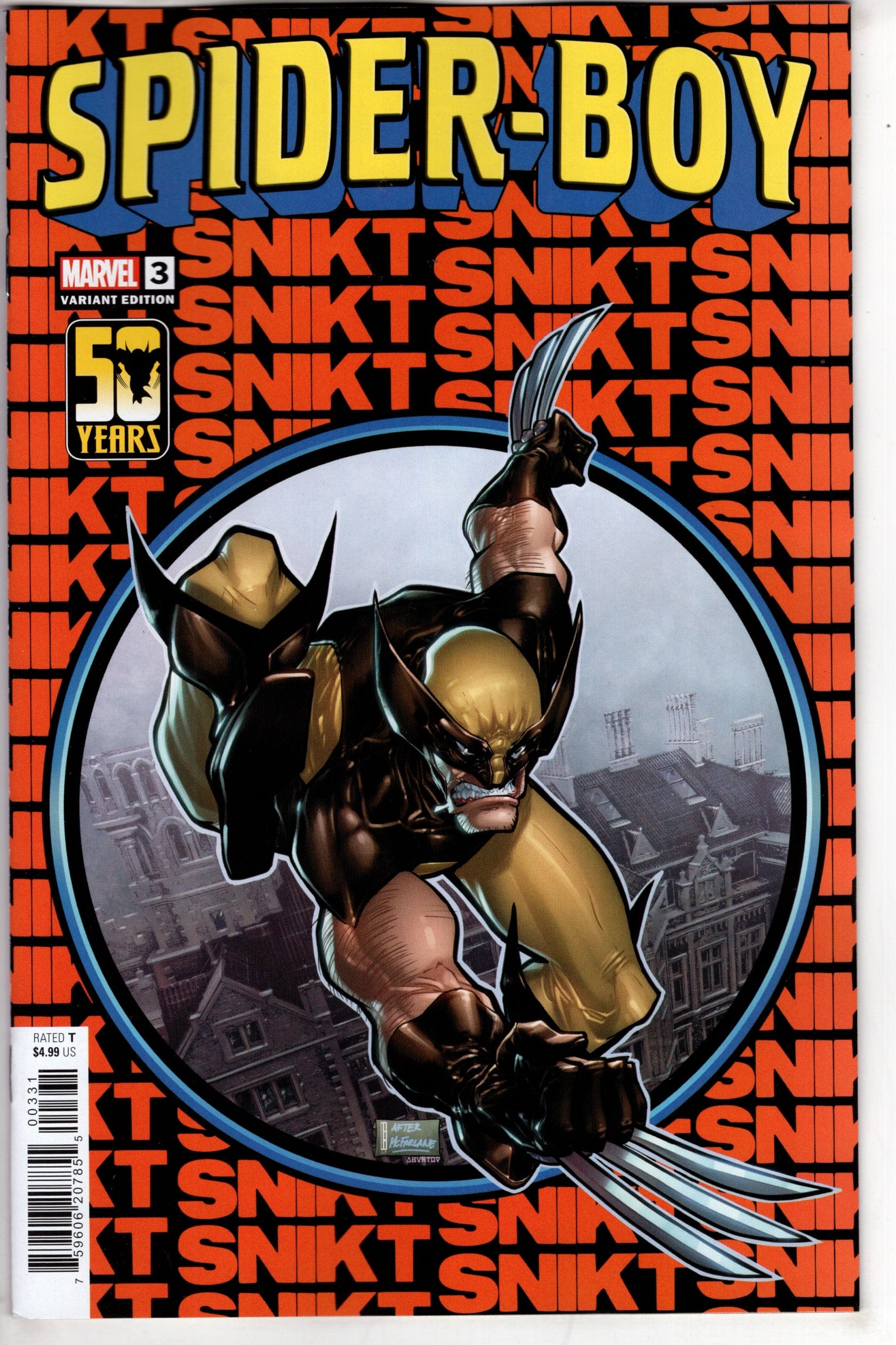 MARVEL PRH COMIC BOOK SPIDER-BOY #3 BALDEON WOLVERINE WOLVERINE WOLVERINE VAR