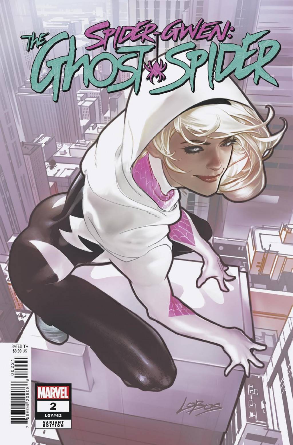 MARVEL PRH COMIC BOOK SPIDER-GWEN GHOST-SPIDER #2 PABLO VILLALOBOS VARIANT