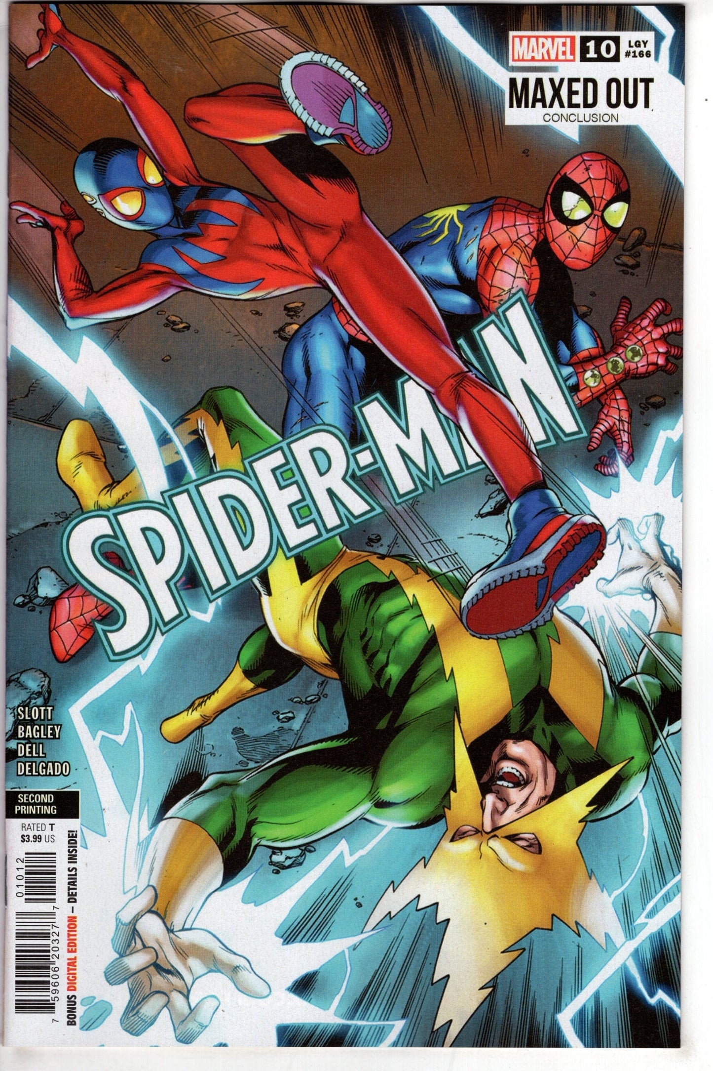 MARVEL PRH COMIC BOOK SPIDER-MAN #10 2ND PTG MARK BAGLEY VAR