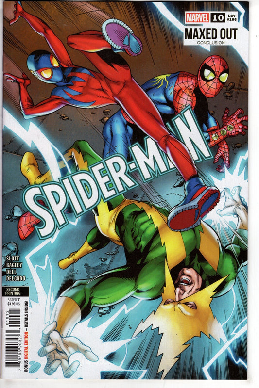 MARVEL PRH COMIC BOOK SPIDER-MAN #10 2ND PTG MARK BAGLEY VAR