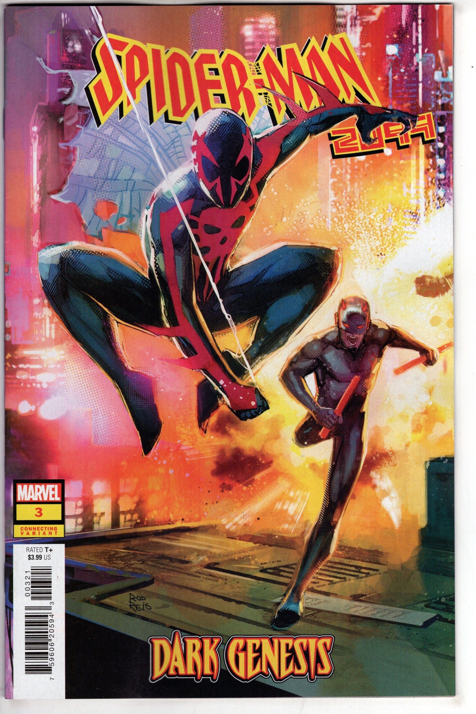 MARVEL PRH COMIC BOOK SPIDER-MAN 2099 DARK GENESIS #3 (OF 5) REIS CONNECTING VAR