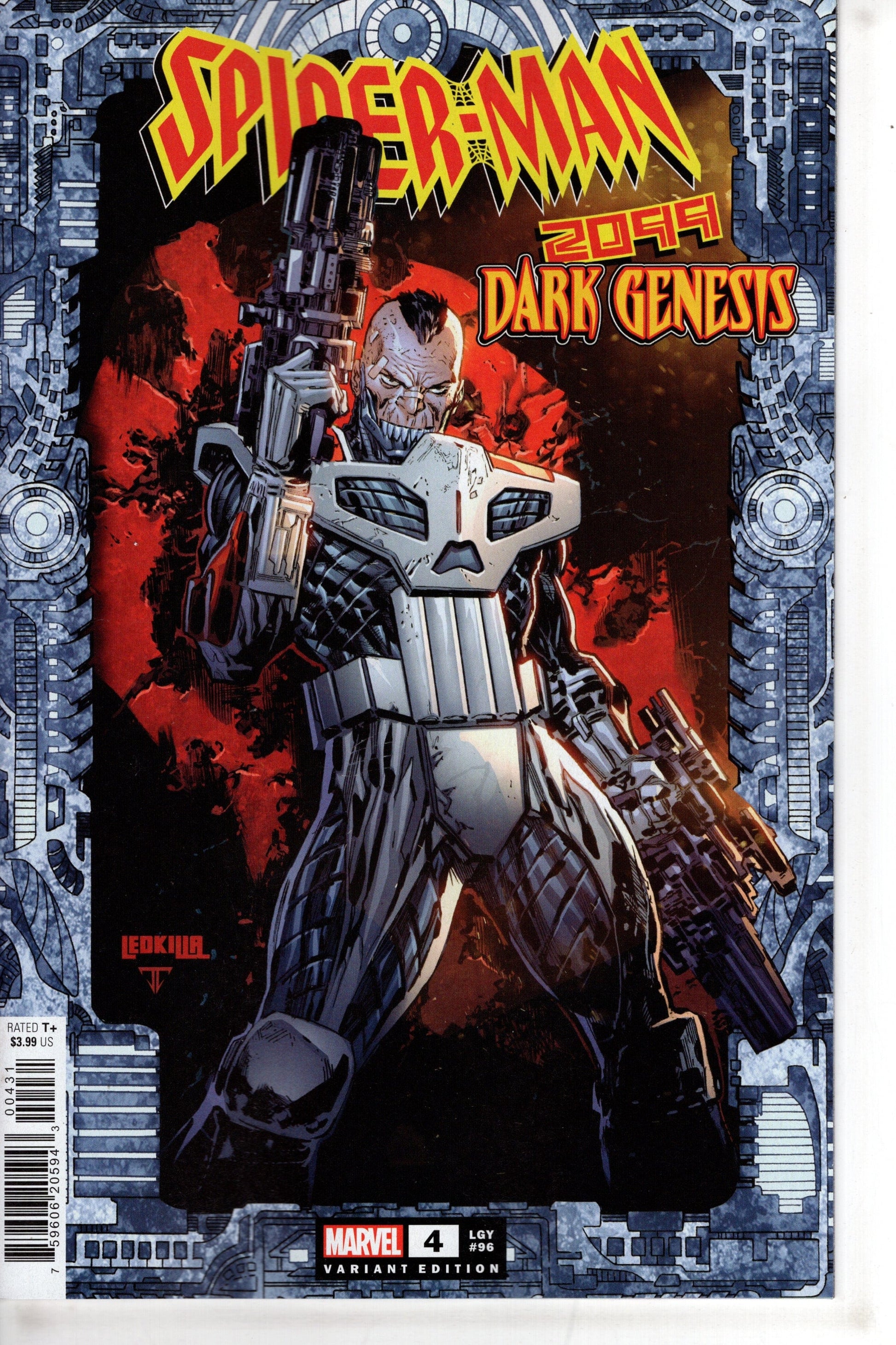 MARVEL PRH COMIC BOOK SPIDER-MAN 2099 DARK GENESIS #4 (OF 5) LASHLEY FRAME VAR