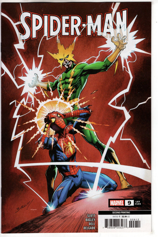 MARVEL PRH COMIC BOOK SPIDER-MAN #9 2ND PTG MARK BAGLEY VAR