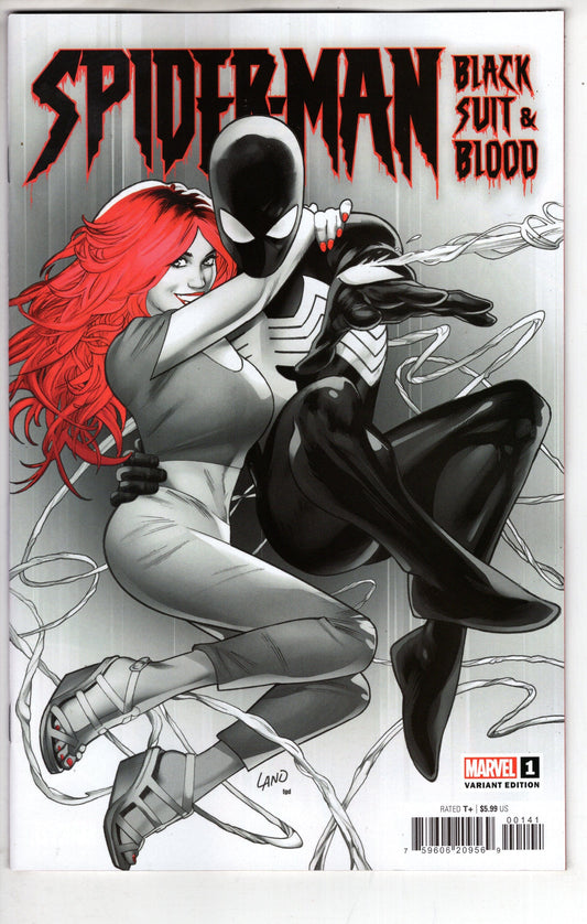 MARVEL PRH COMIC BOOK SPIDER-MAN BLACK SUIT AND BLOOD #1 (OF 4) GREG LAND VAR