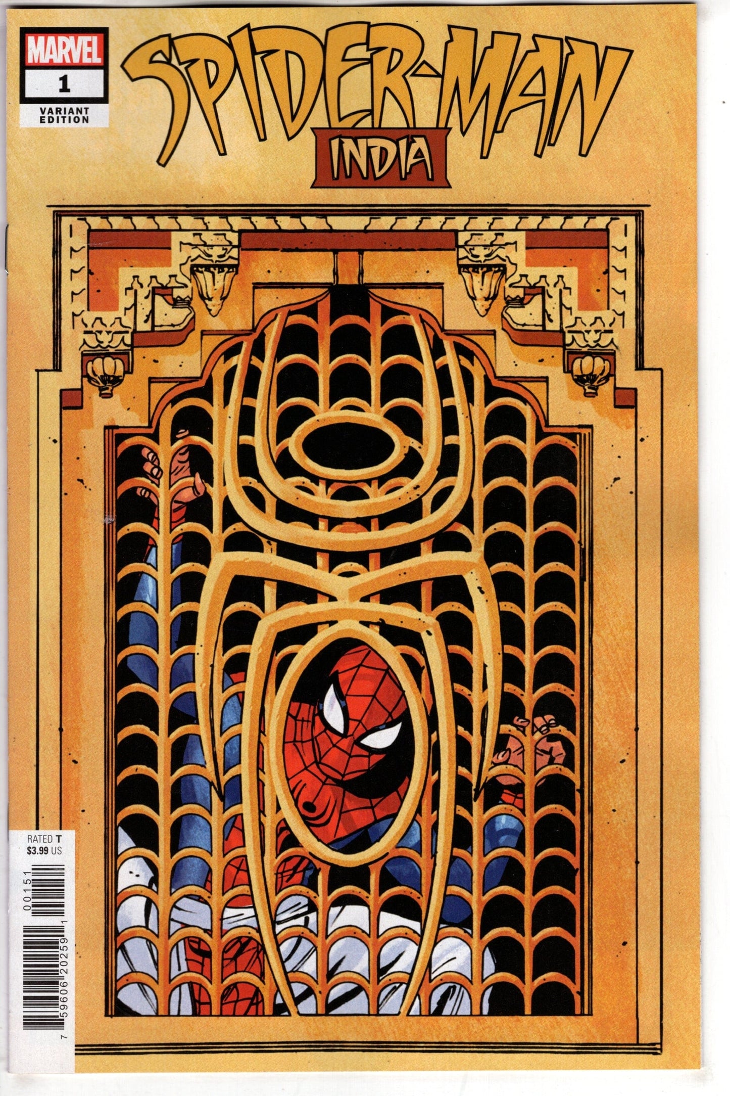 MARVEL PRH COMIC BOOK SPIDER-MAN INDIA #1 (OF 4) TOM REILLY WINDOW SHADES VAR