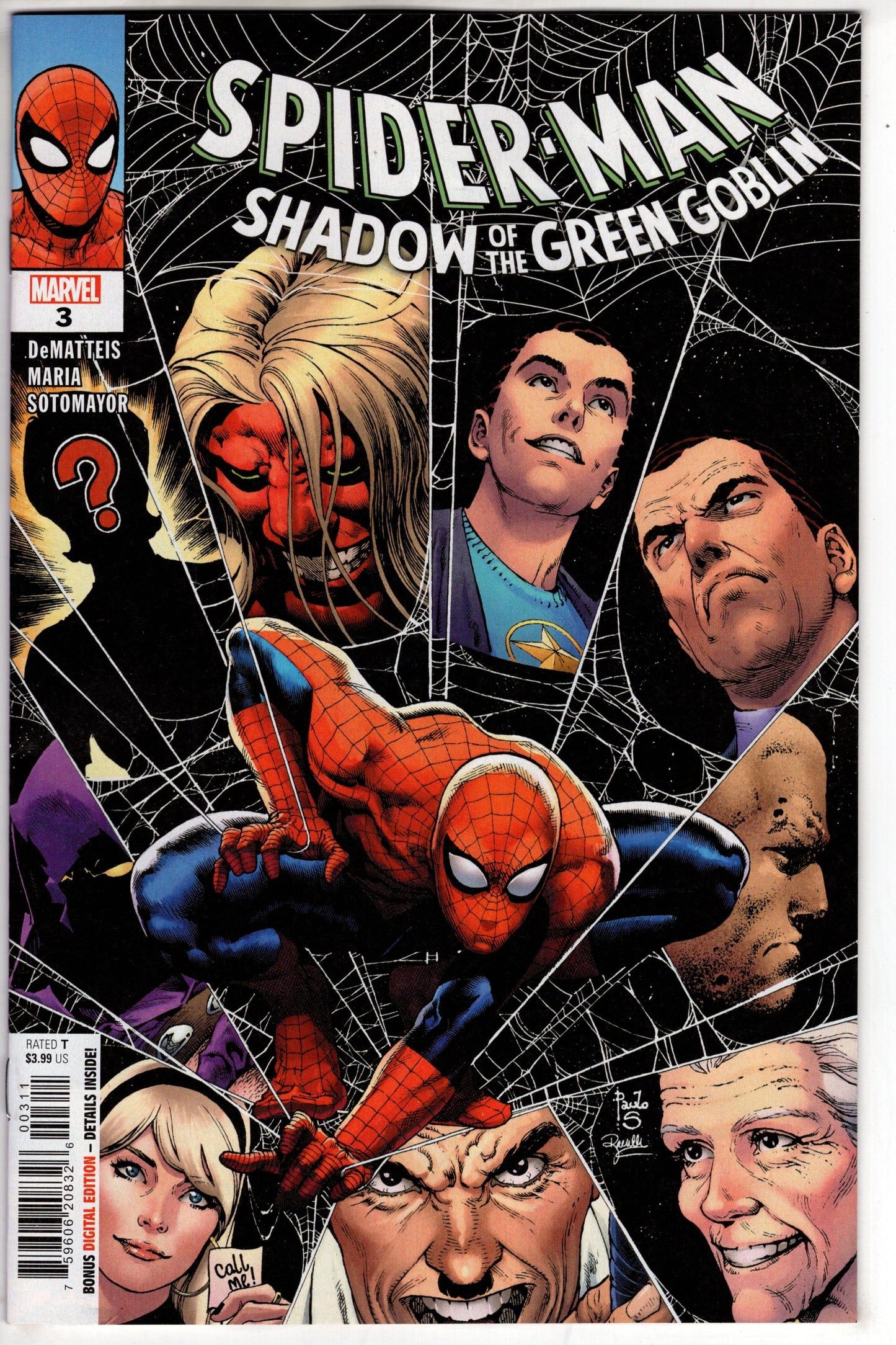 MARVEL PRH COMIC BOOK SPIDER-MAN SHADOW OF GREEN GOBLIN #3