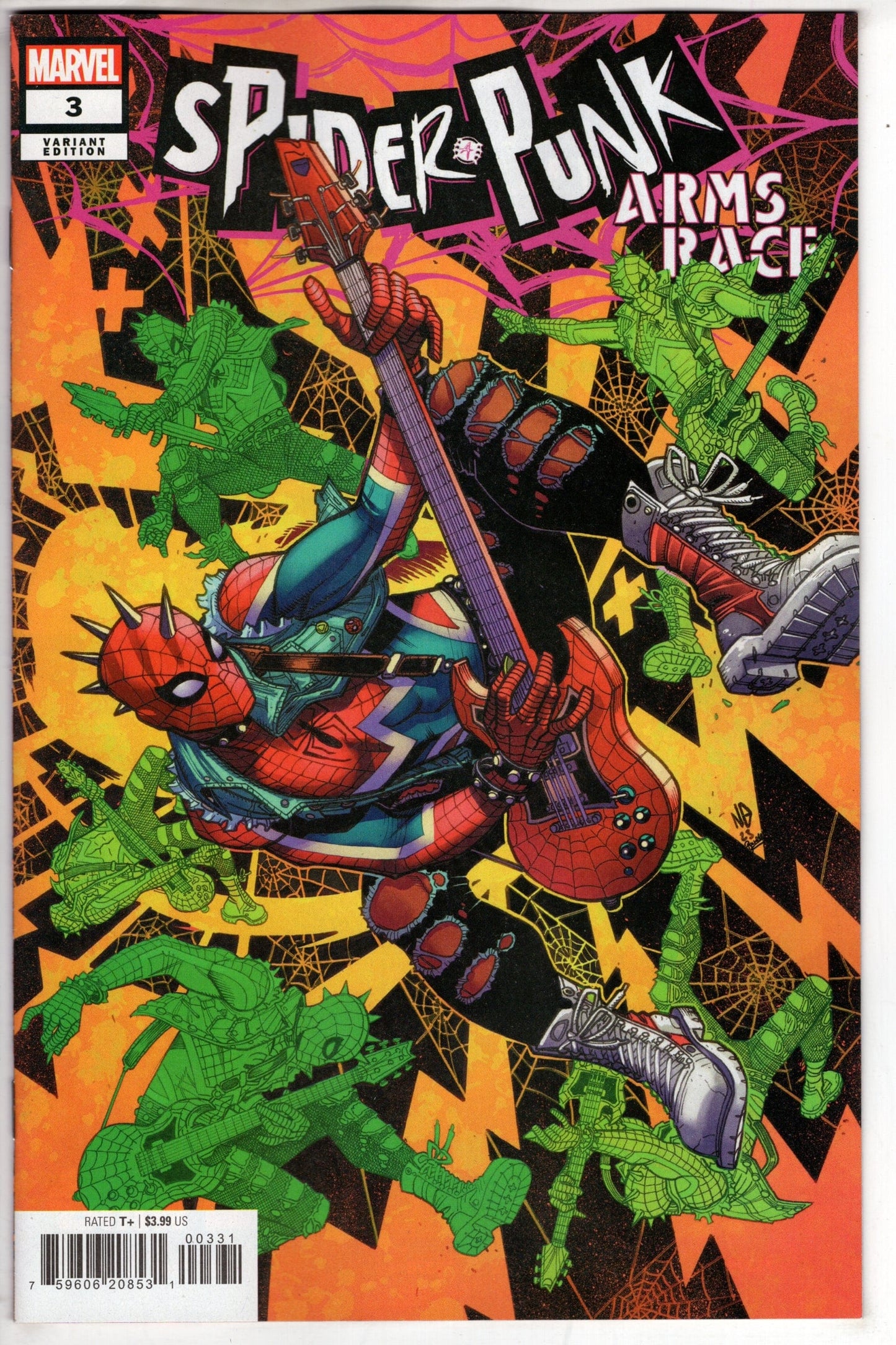 MARVEL PRH COMIC BOOK SPIDER-PUNK #3 NICK BRADSHAW VAR