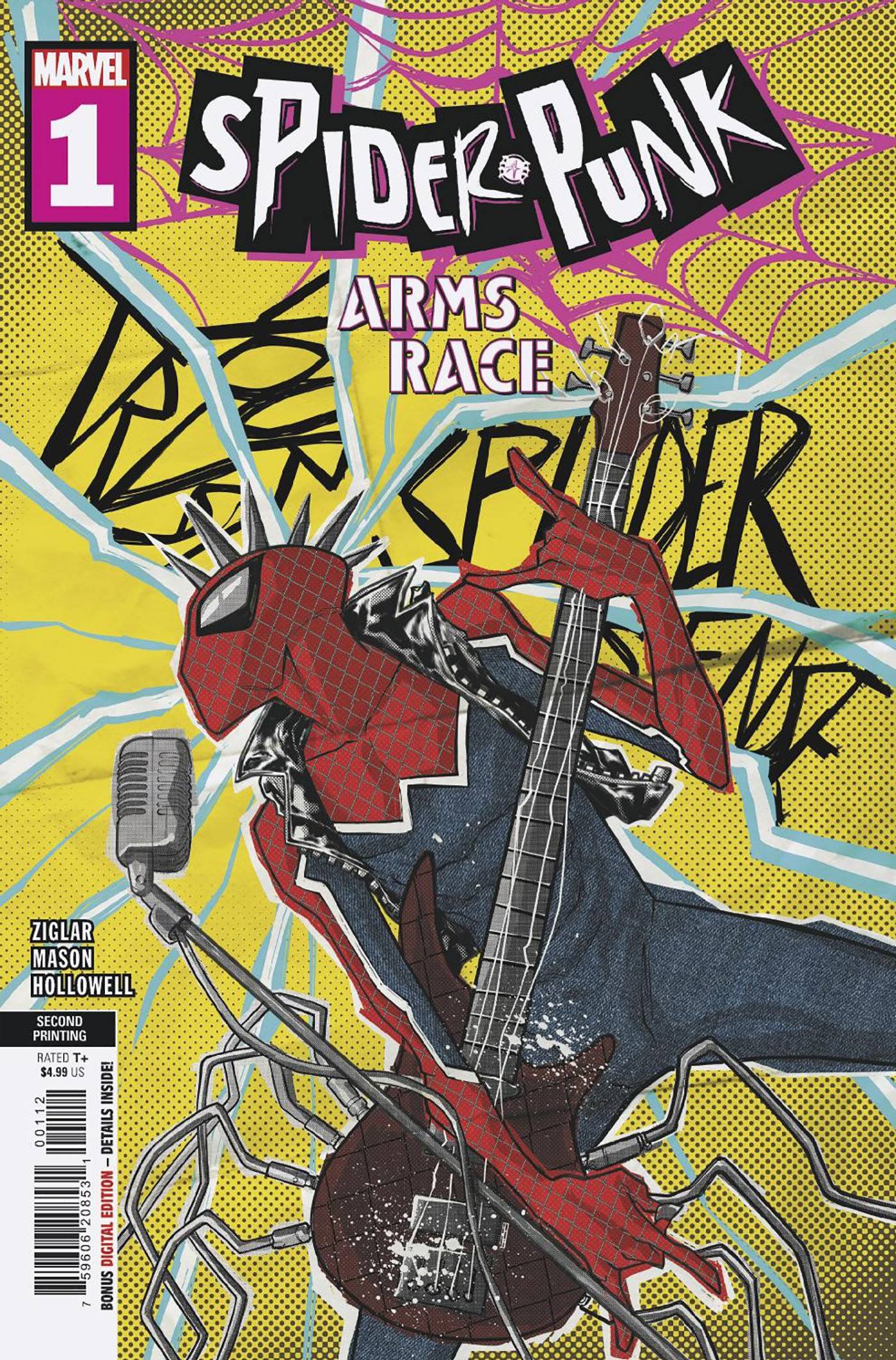 MARVEL PRH COMIC BOOK SPIDER-PUNK ARMS RACE #1 2ND PTG DAVID BALDEON VAR