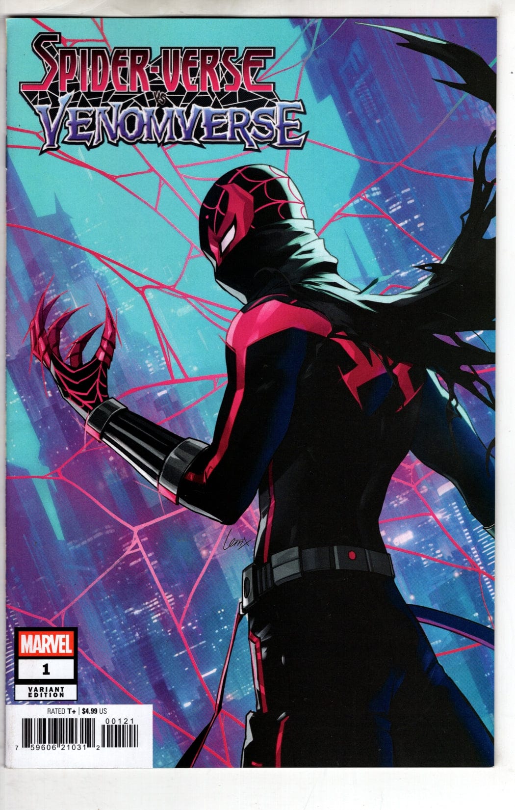 MARVEL PRH COMIC BOOK SPIDER-VERSE VS VENOMVERSE #1 PABLO VILLALOBOS VAR (VF/NM)