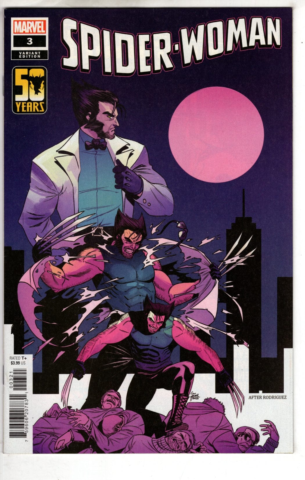 MARVEL PRH COMIC BOOK SPIDER-WOMAN #3 HOWELL WOLVERINE WOLVERINE WOLVERINE VAR (VF/NM)