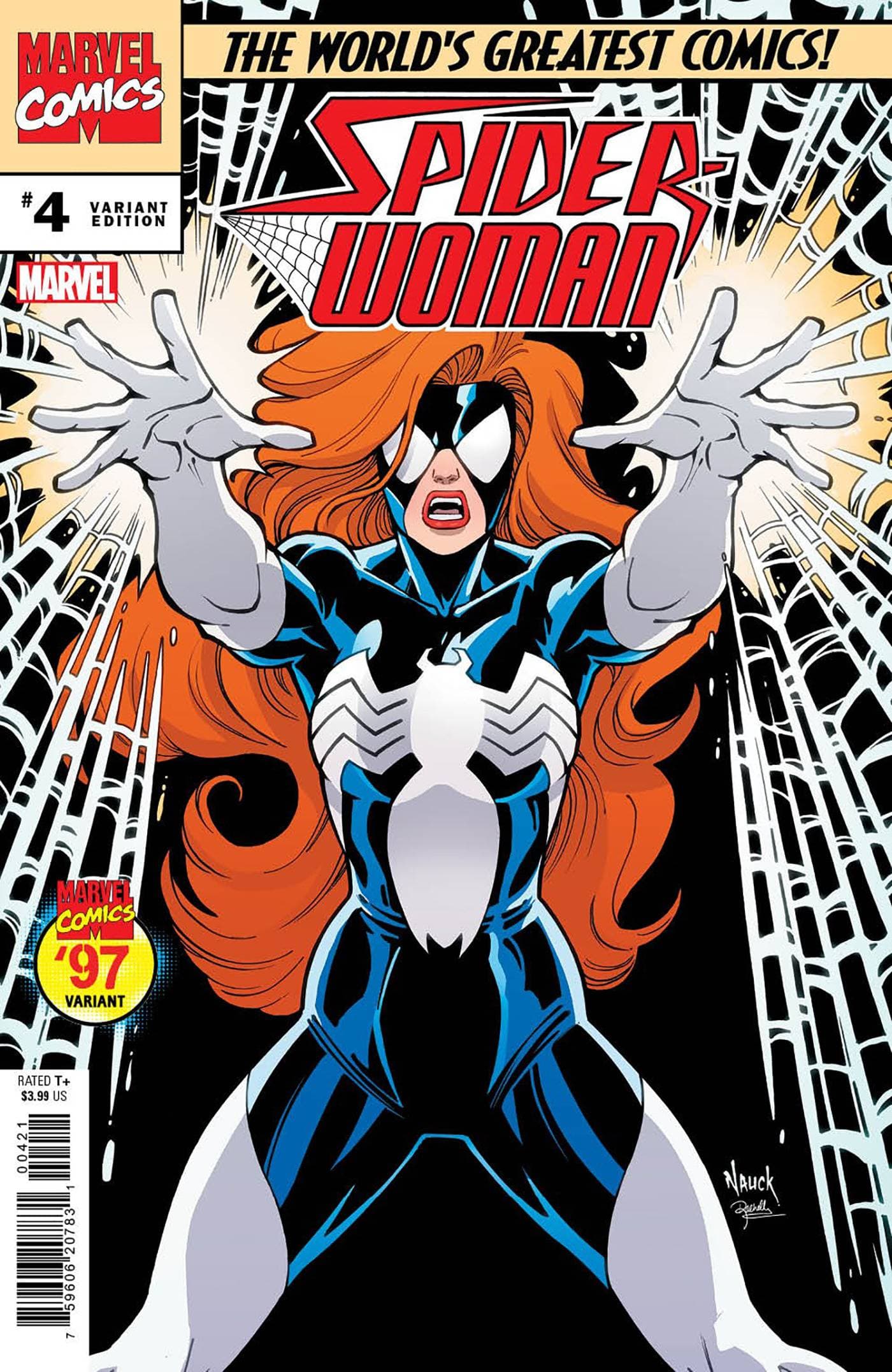 MARVEL PRH COMIC BOOK SPIDER-WOMAN #4 TODD NAUCK MARVEL 97 VAR (VF/NM)
