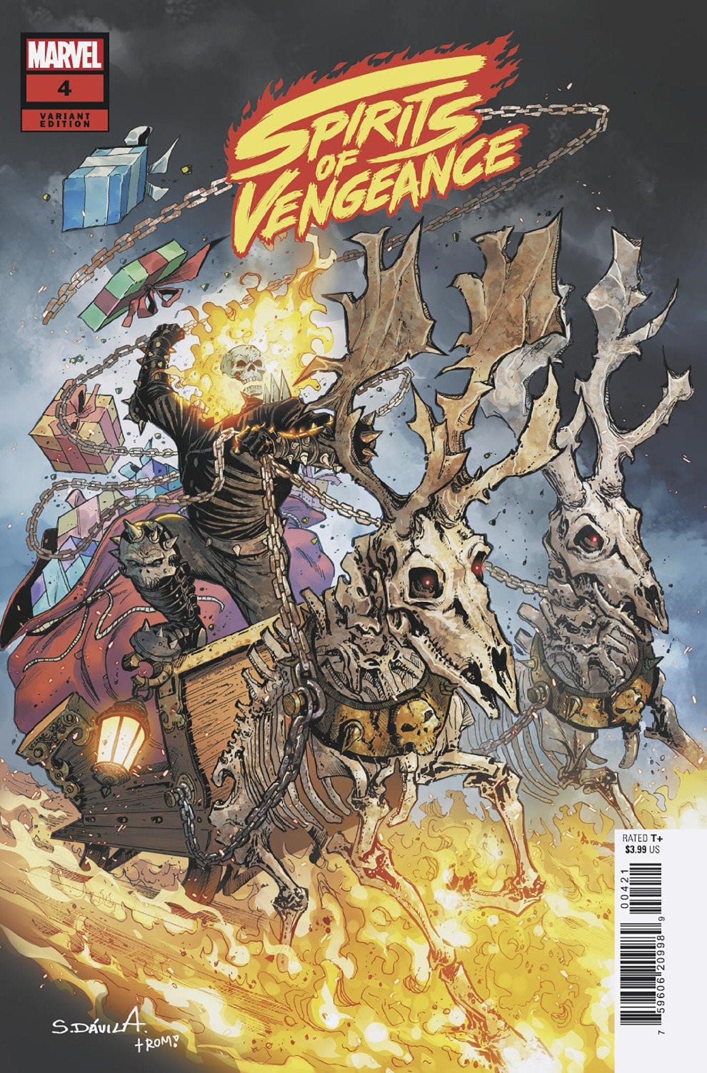MARVEL PRH COMIC BOOK Spirits Of Vengeance #4 Sergio Davila Variant