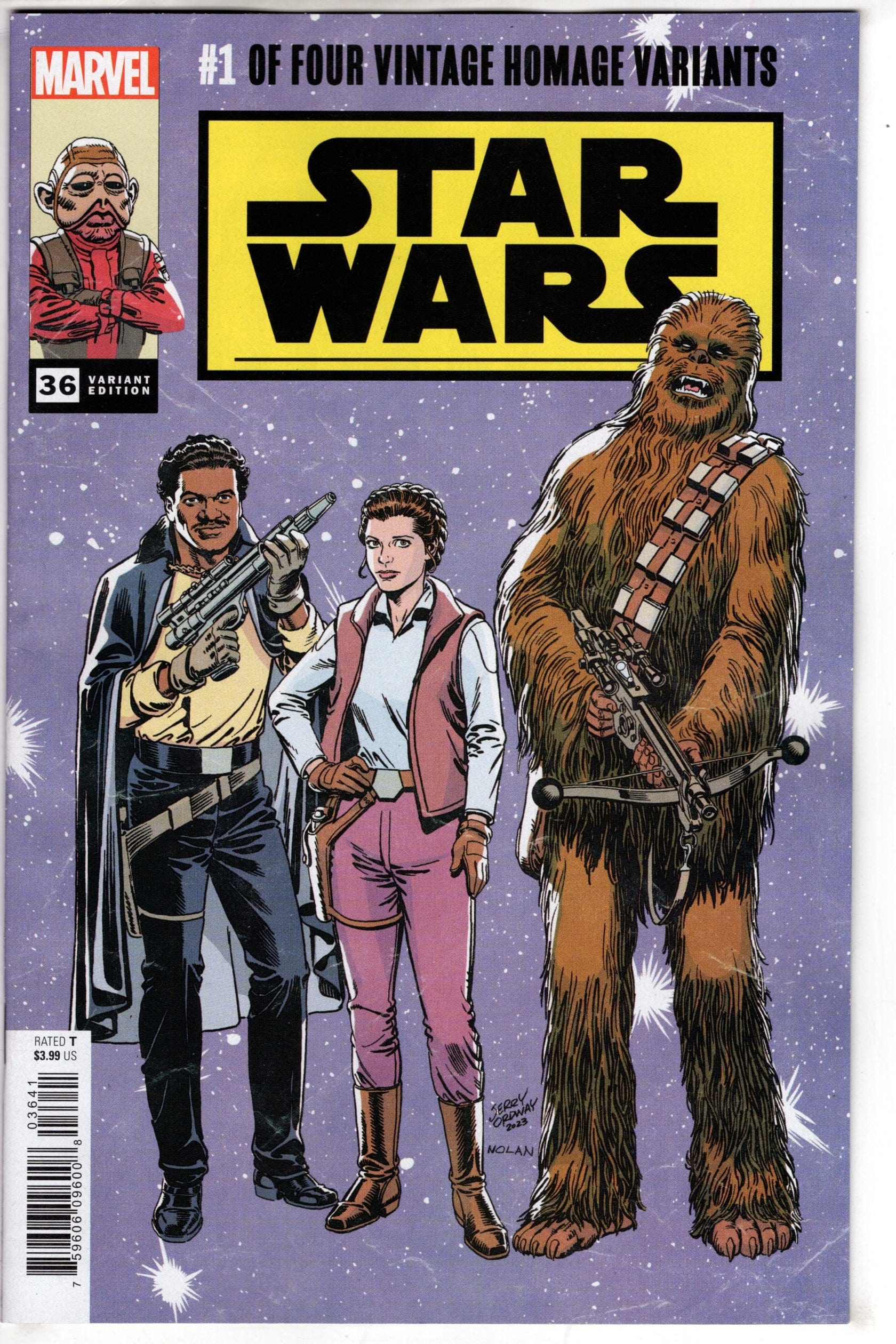MARVEL PRH COMIC BOOK STAR WARS #36 ORDWAY CLASSIC TRADE DRESS VAR