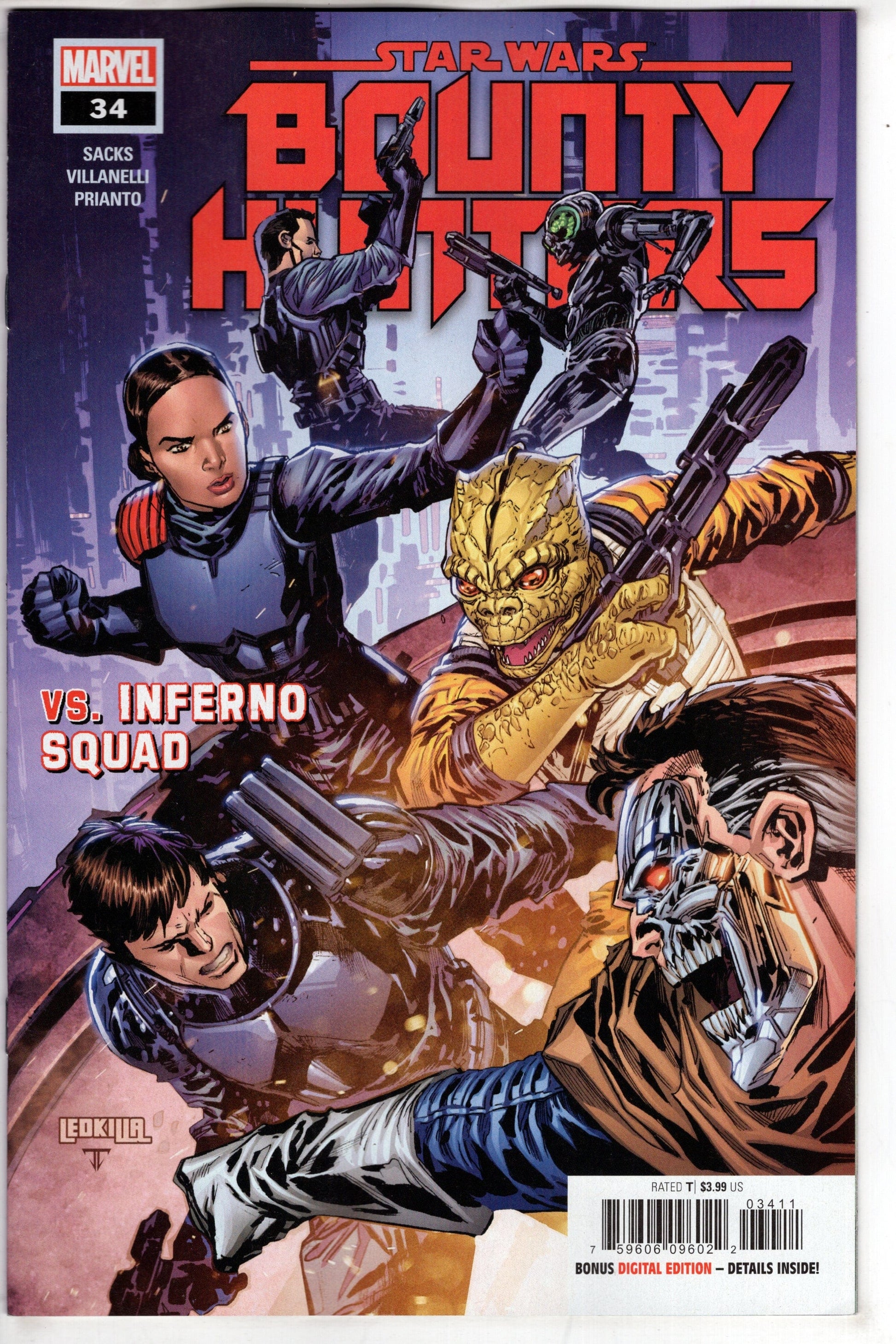 MARVEL PRH COMIC BOOK STAR WARS BOUNTY HUNTERS #34