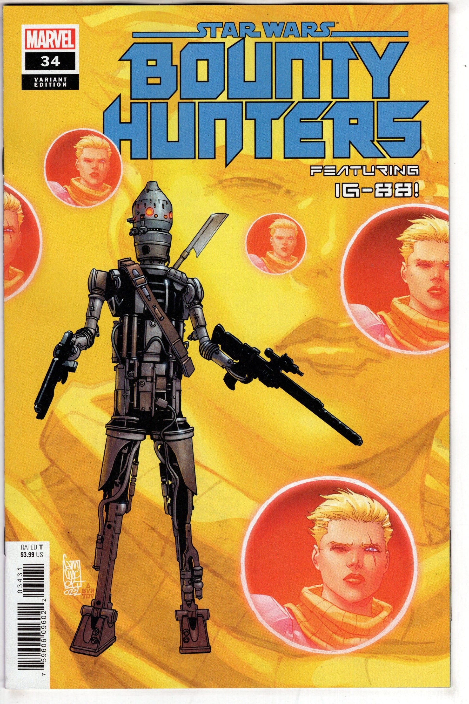 MARVEL PRH COMIC BOOK STAR WARS BOUNTY HUNTERS #34 CAMUNCOLI VAR