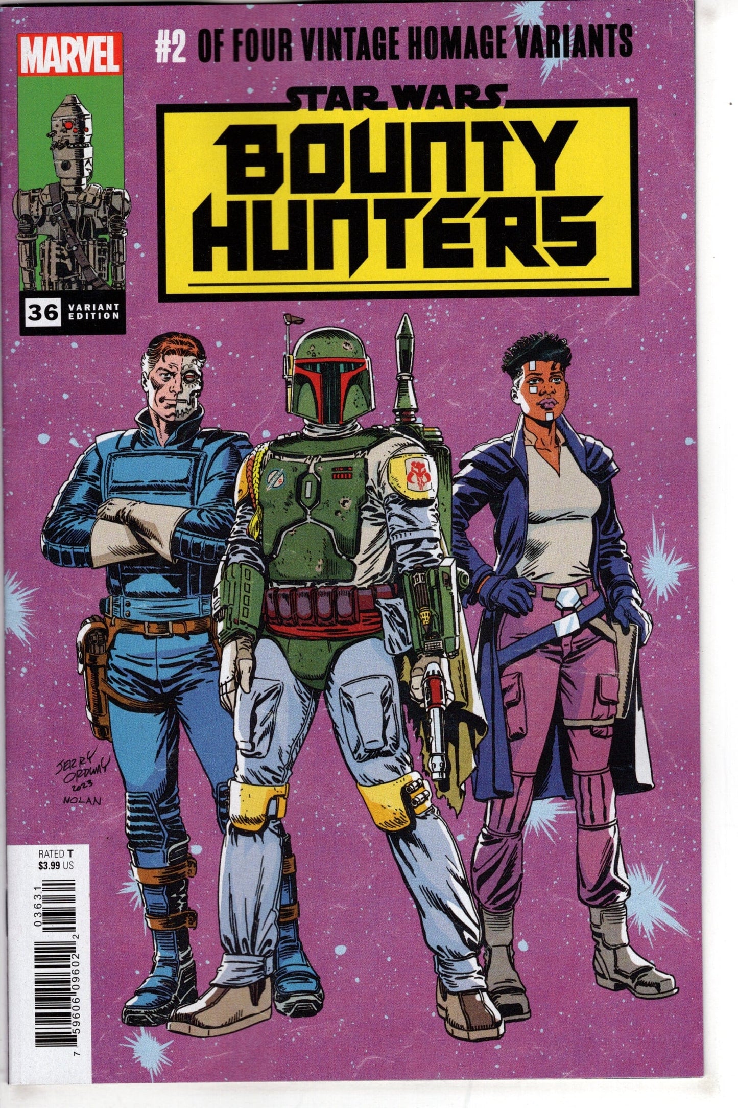 MARVEL PRH COMIC BOOK STAR WARS BOUNTY HUNTERS #36 ORDWAY CLASSIC TRADE DRESS VAR