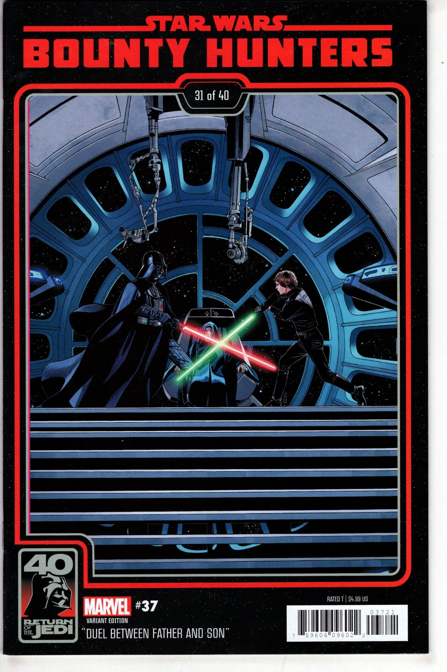 MARVEL PRH COMIC BOOK STAR WARS BOUNTY HUNTERS #37 RETURN OF JEDI 40TH ANNIV VAR