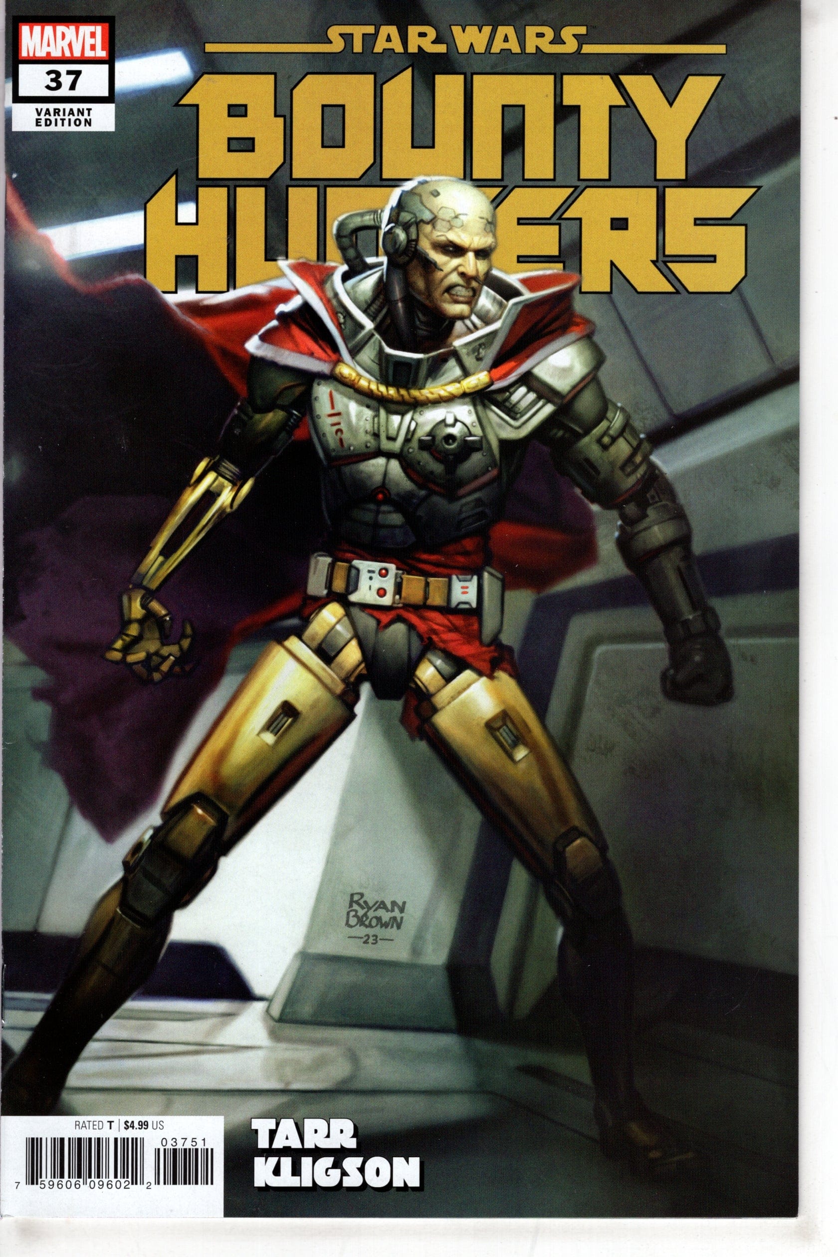 MARVEL PRH COMIC BOOK STAR WARS BOUNTY HUNTERS #37 RYAN BROWN KLIGSON VAR