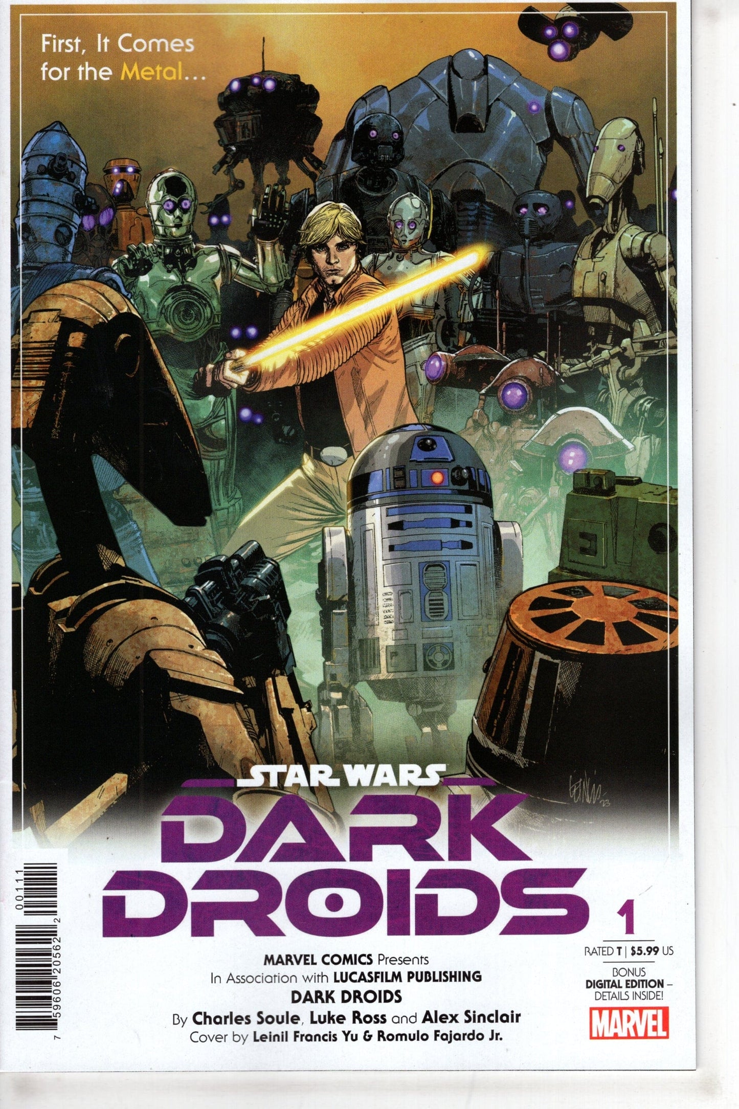 MARVEL PRH COMIC BOOK STAR WARS DARK DROIDS #1