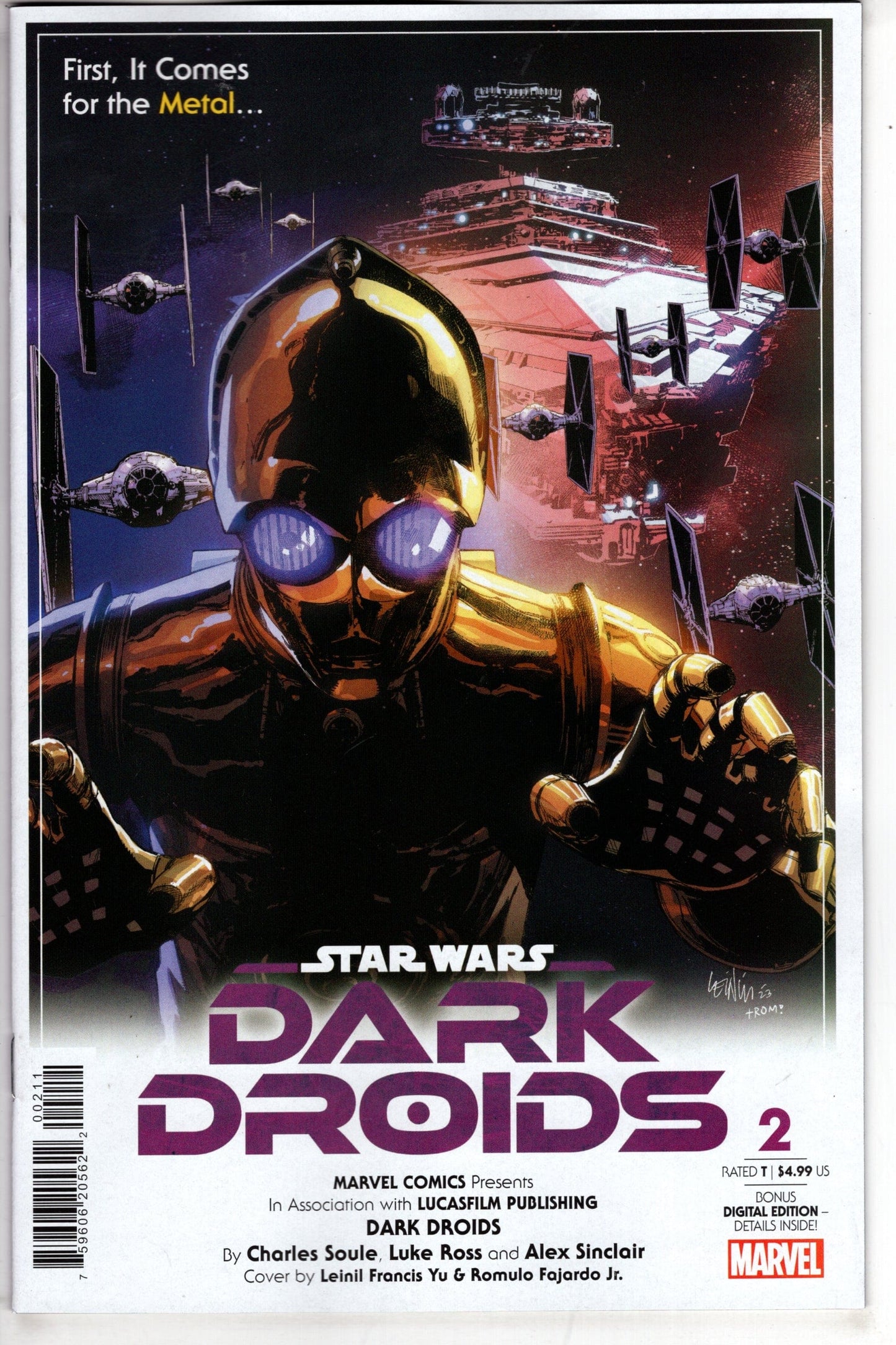 MARVEL PRH COMIC BOOK STAR WARS DARK DROIDS #2