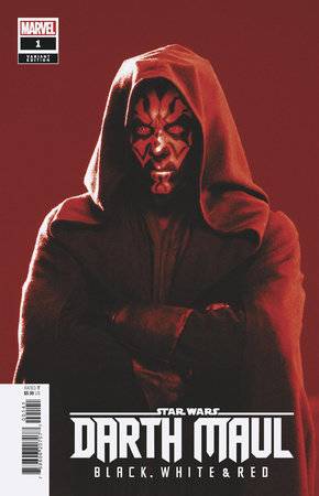 MARVEL PRH COMIC BOOK STAR WARS DARTH MAUL BLACK WHITE & RED #1 MOVIE VAR