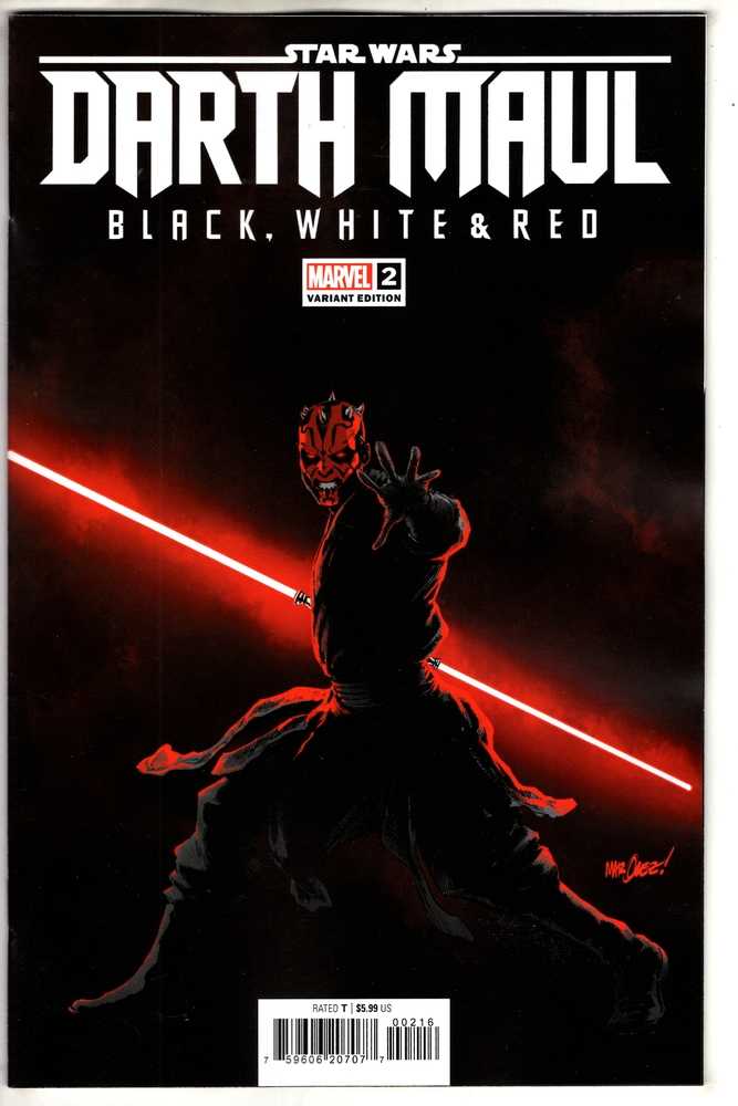 MARVEL PRH COMIC BOOK Star Wars: Darth Maul - Black, White & Red #2 David Marquez Variant