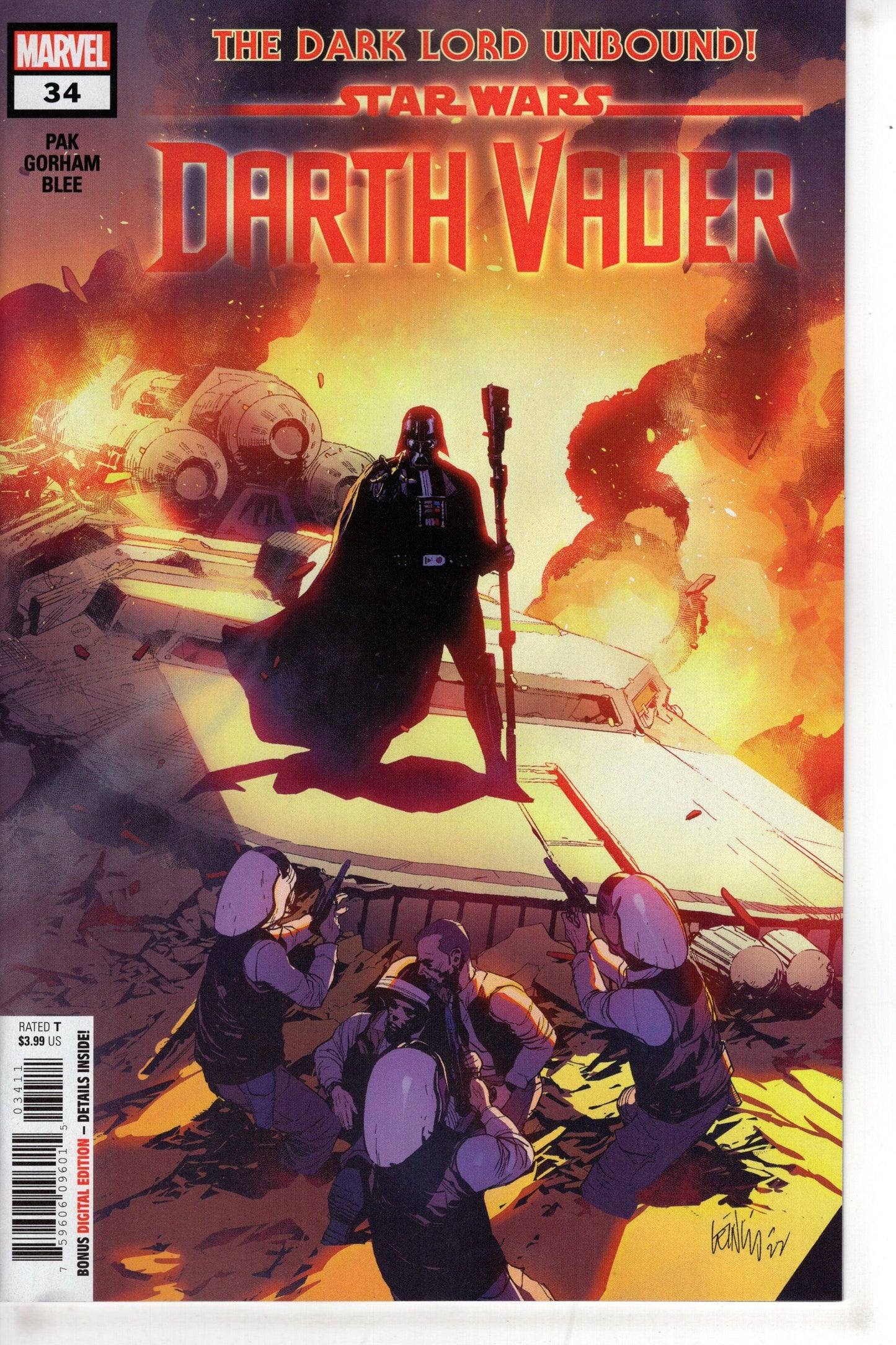 MARVEL PRH COMIC BOOK STAR WARS DARTH VADER #34