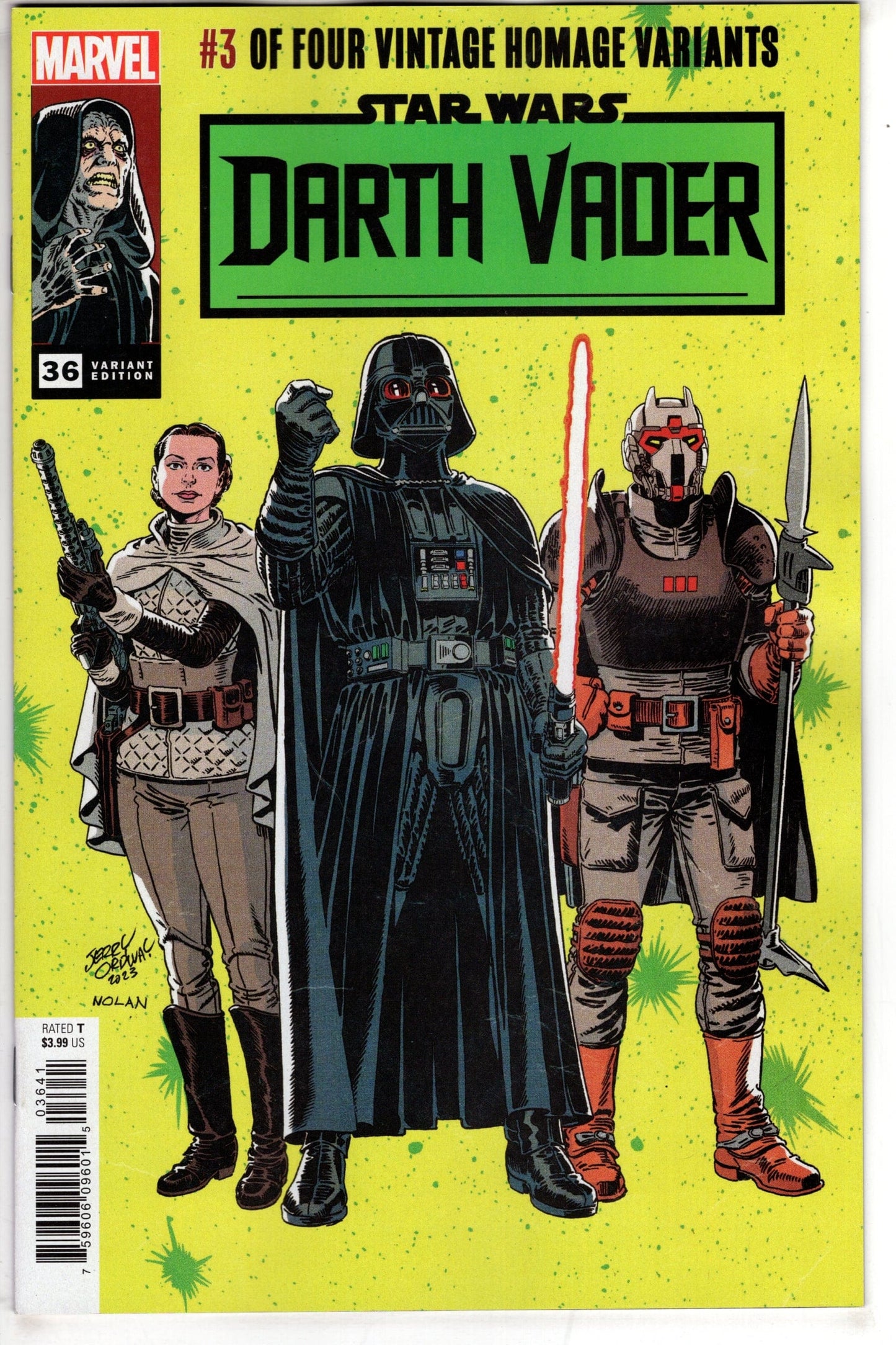 MARVEL PRH COMIC BOOK STAR WARS DARTH VADER #36 ORDWAY CLASSIC TRADE DRESS VAR