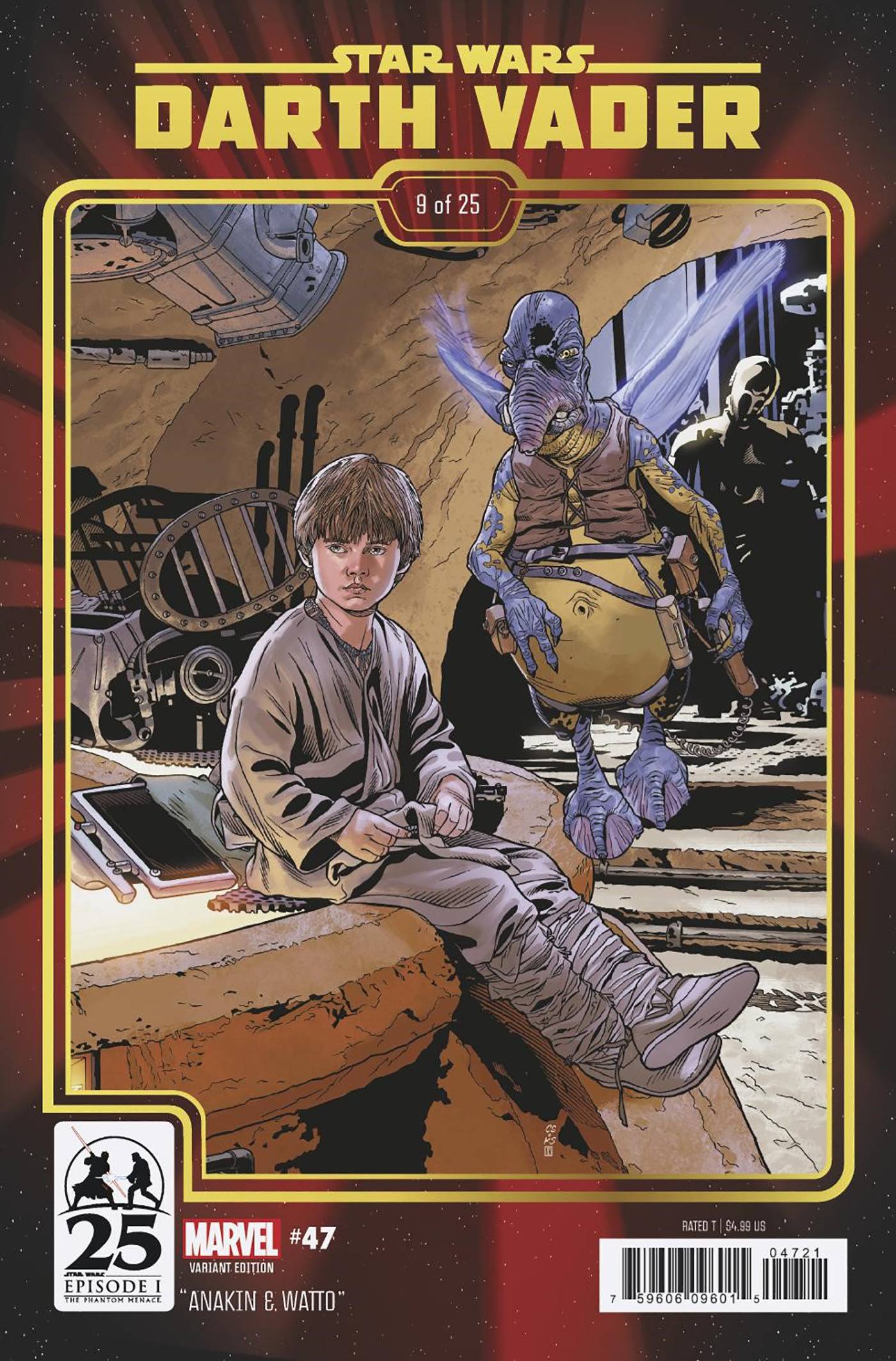 MARVEL PRH COMIC BOOK STAR WARS DARTH VADER #47 PHANTOM MENACE 25TH ANN VAR