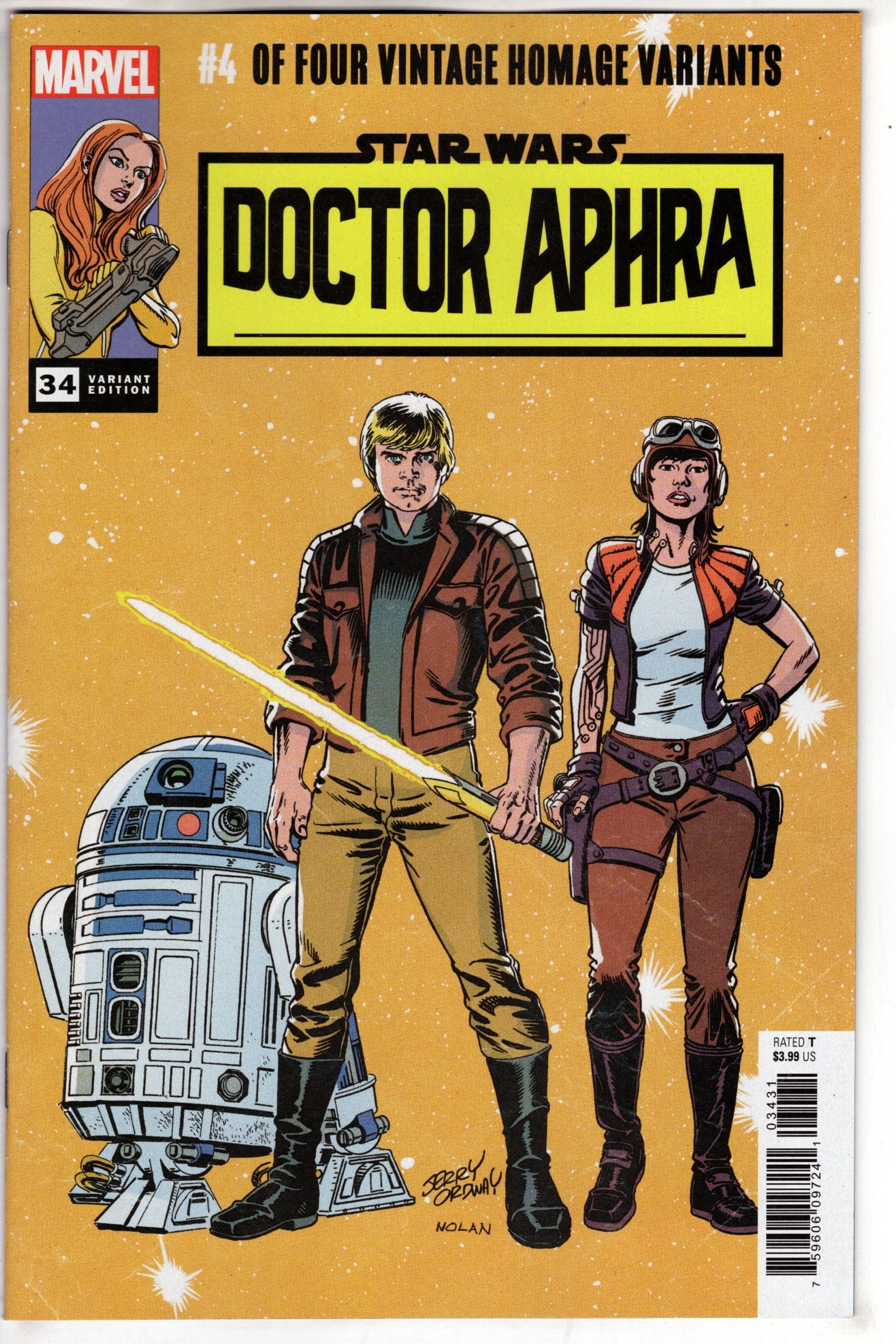 MARVEL PRH COMIC BOOK STAR WARS DOCTOR APHRA #34 ORDWAY CLASSIC TRADE DRESS VAR
