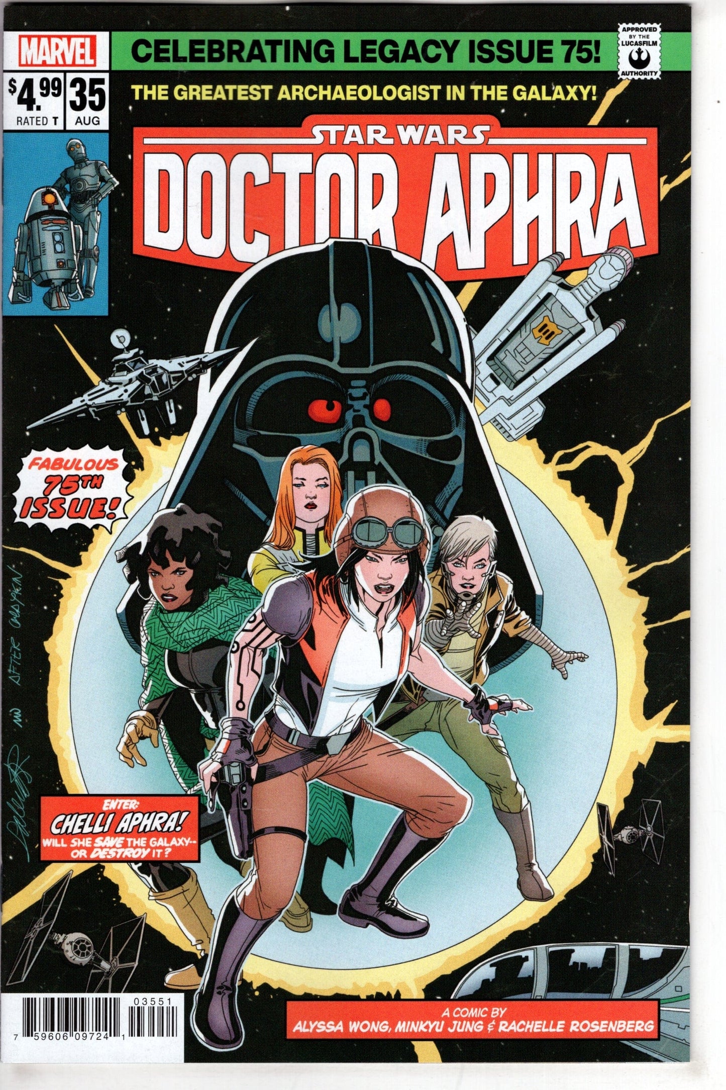 MARVEL PRH COMIC BOOK STAR WARS DOCTOR APHRA #35 SALVADOR LARROCA HOMAGE VAR