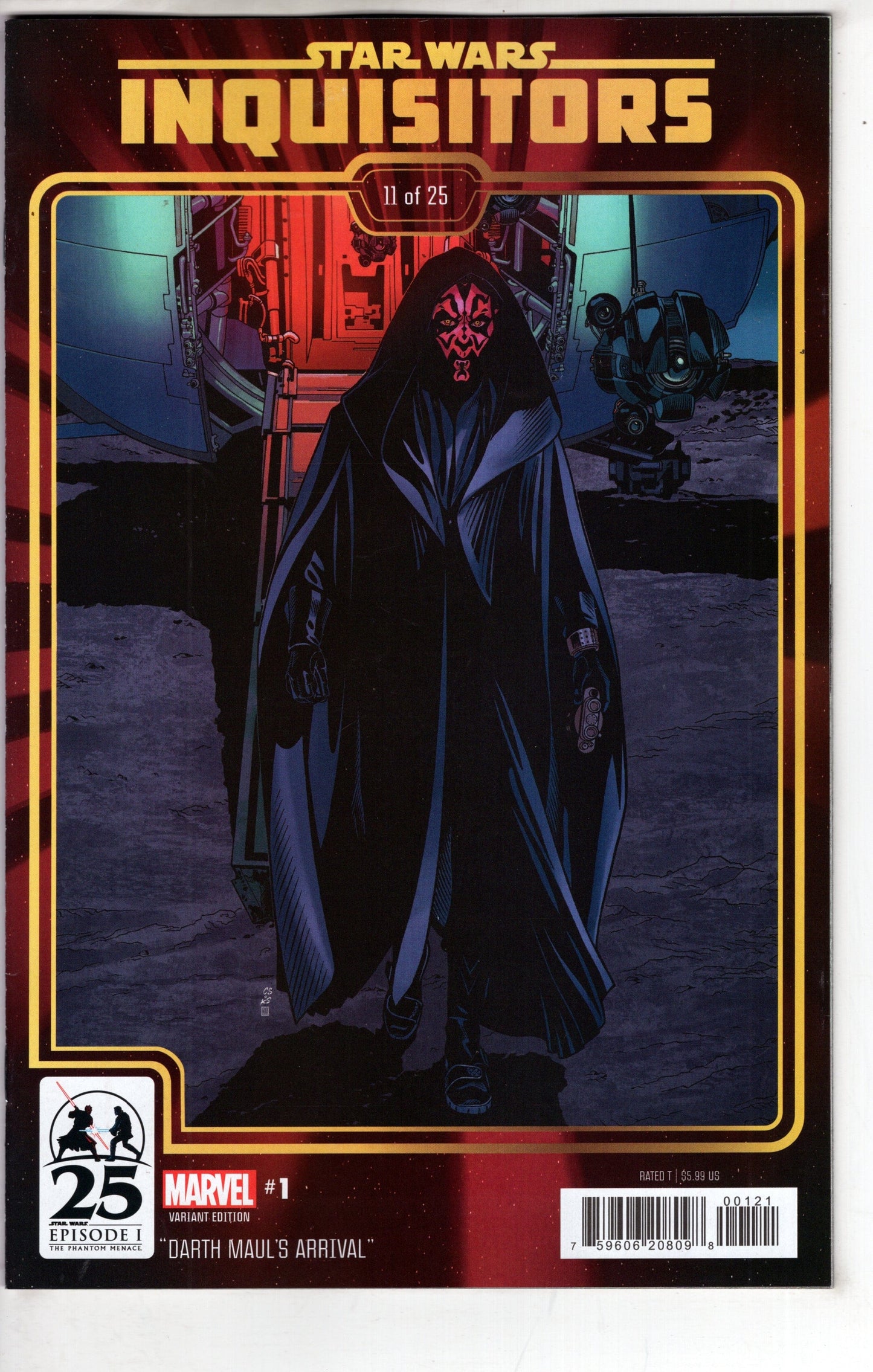 MARVEL PRH COMIC BOOK STAR WARS INQUISITORS #1 PHANTOM MENACE 25TH ANN VAR