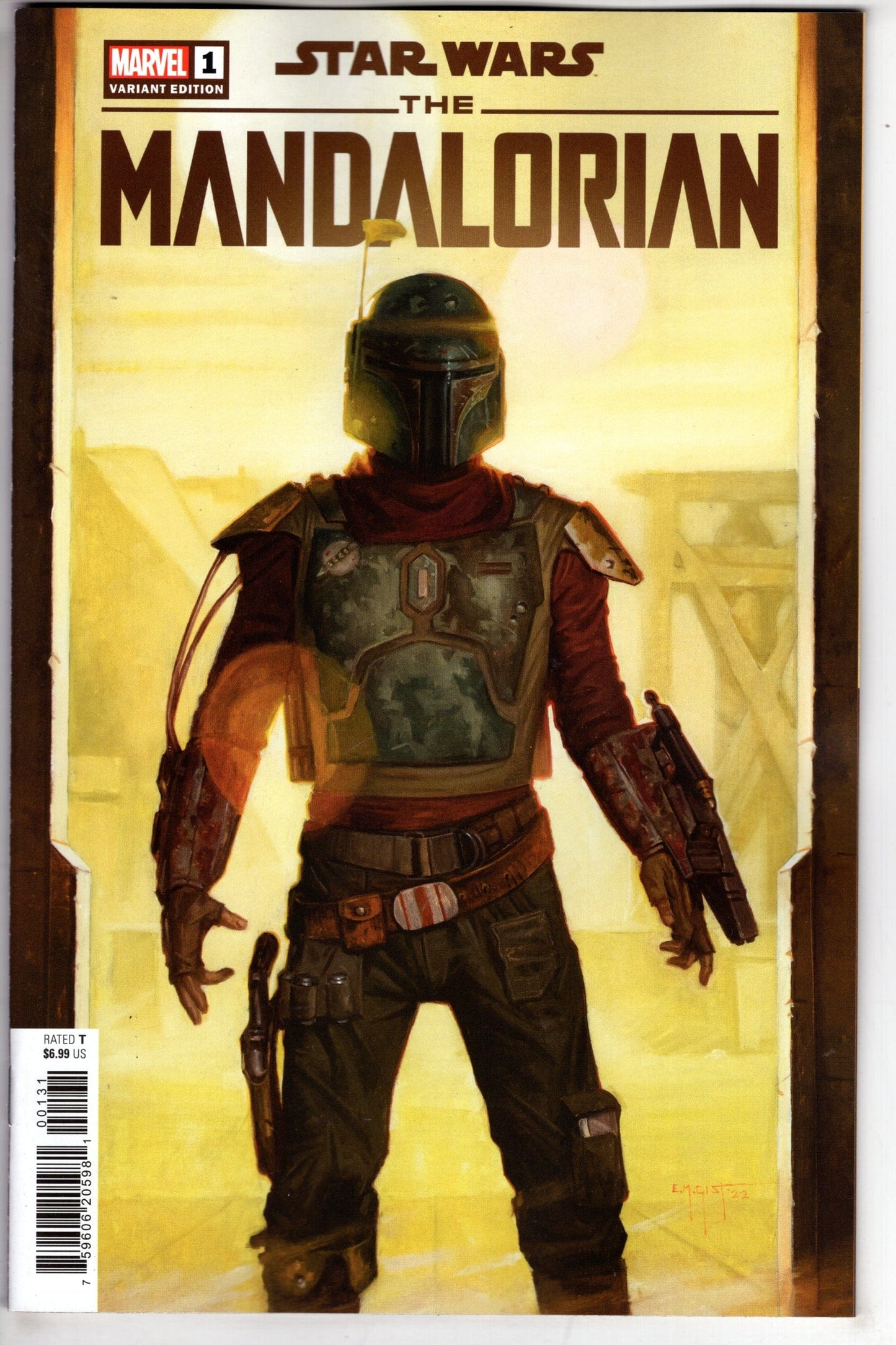 MARVEL PRH COMIC BOOK STAR WARS MANDALORIAN 2 #1 EM GIST VAR