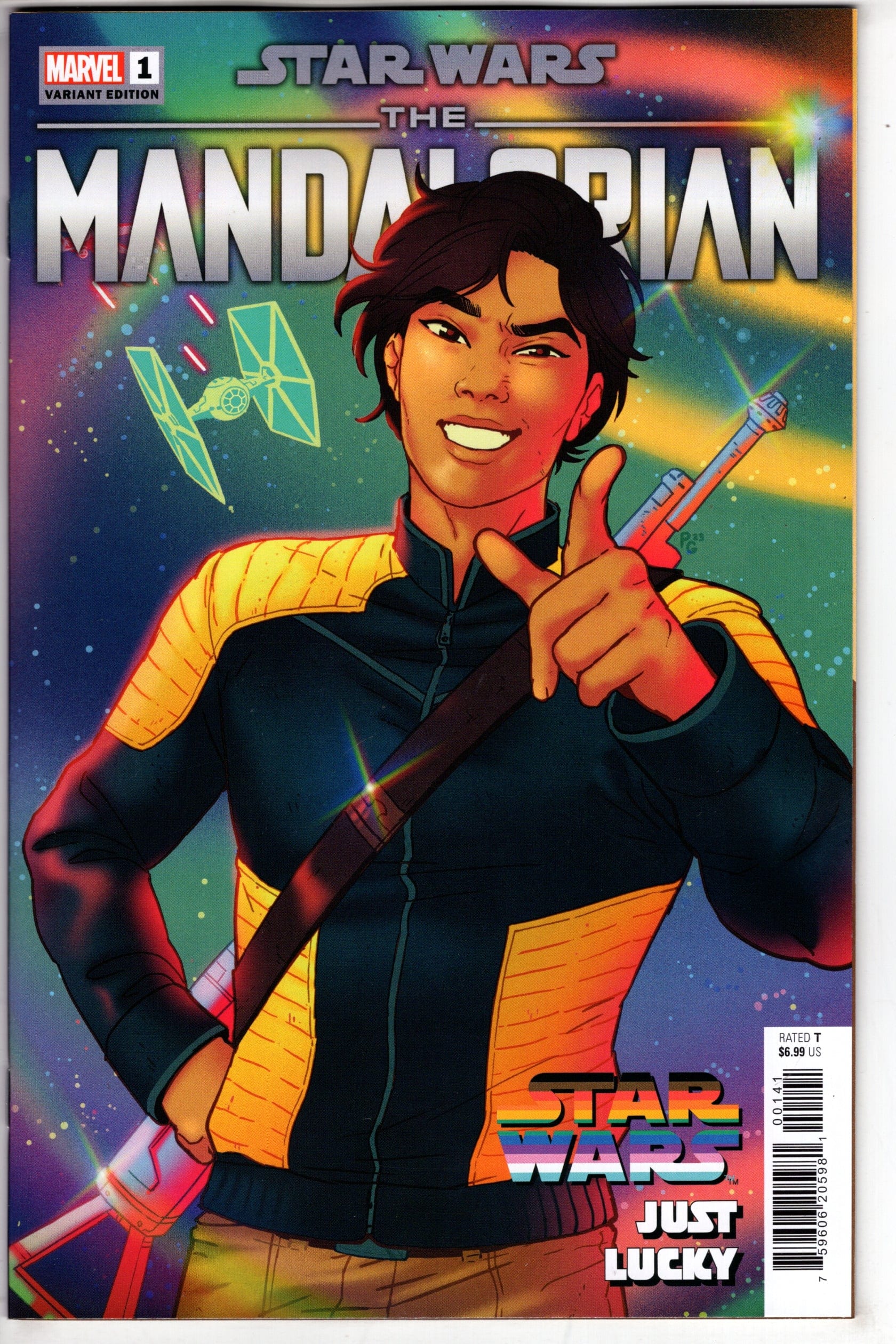 MARVEL PRH COMIC BOOK STAR WARS MANDALORIAN 2 #1 GANUCHEAU STAR WARS PRIDE VAR