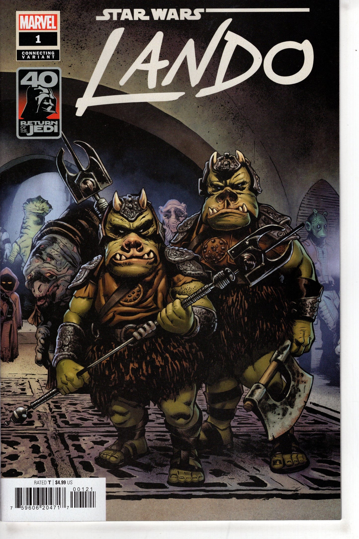 MARVEL PRH COMIC BOOK STAR WARS RETURN OF JEDI LANDO #1 GARBETT CONNECTING VAR