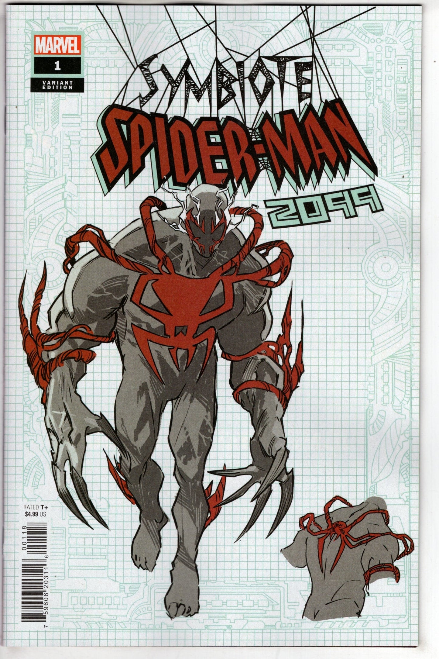 MARVEL PRH COMIC BOOK SYMBIOTE SPIDER-MAN 2099 #1 (OF 5) 10 COPY INCV DESIGN VAR