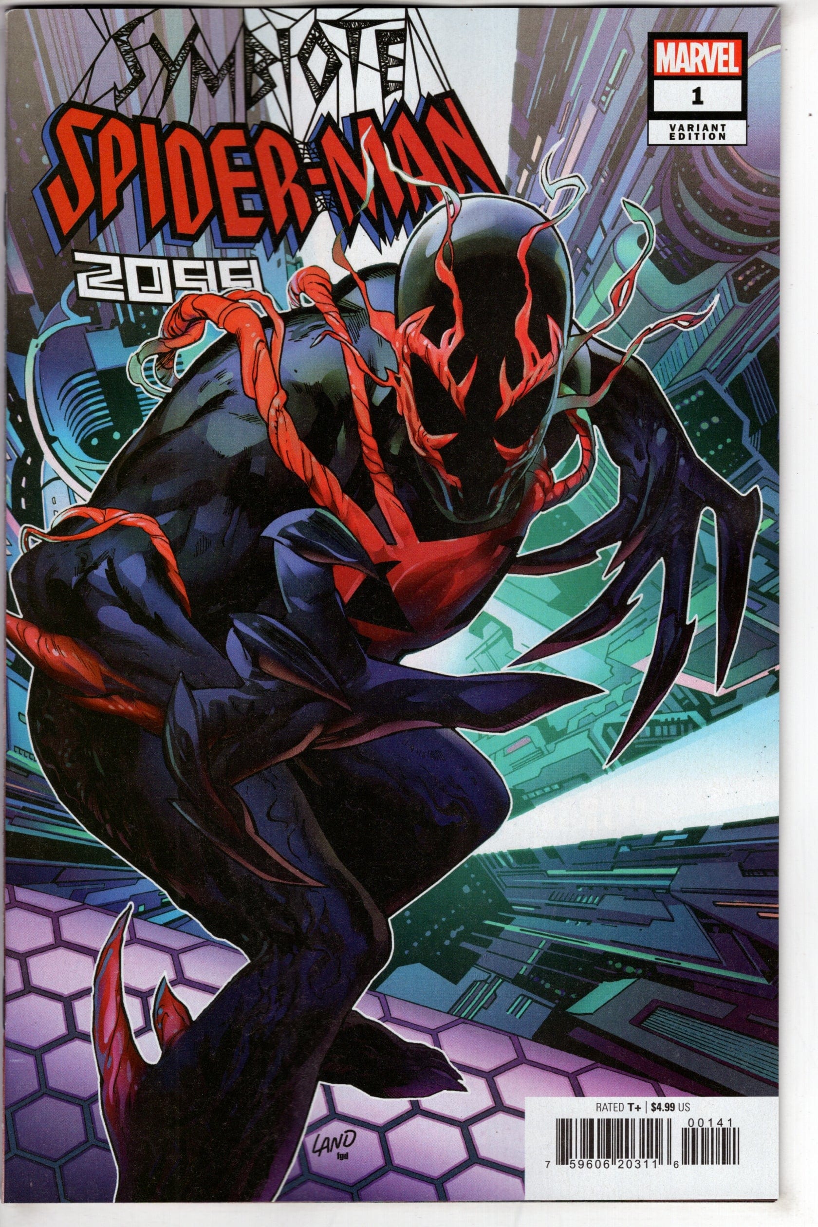 MARVEL PRH COMIC BOOK SYMBIOTE SPIDER-MAN 2099 #1 (OF 5) GREG LAND VAR (RES)