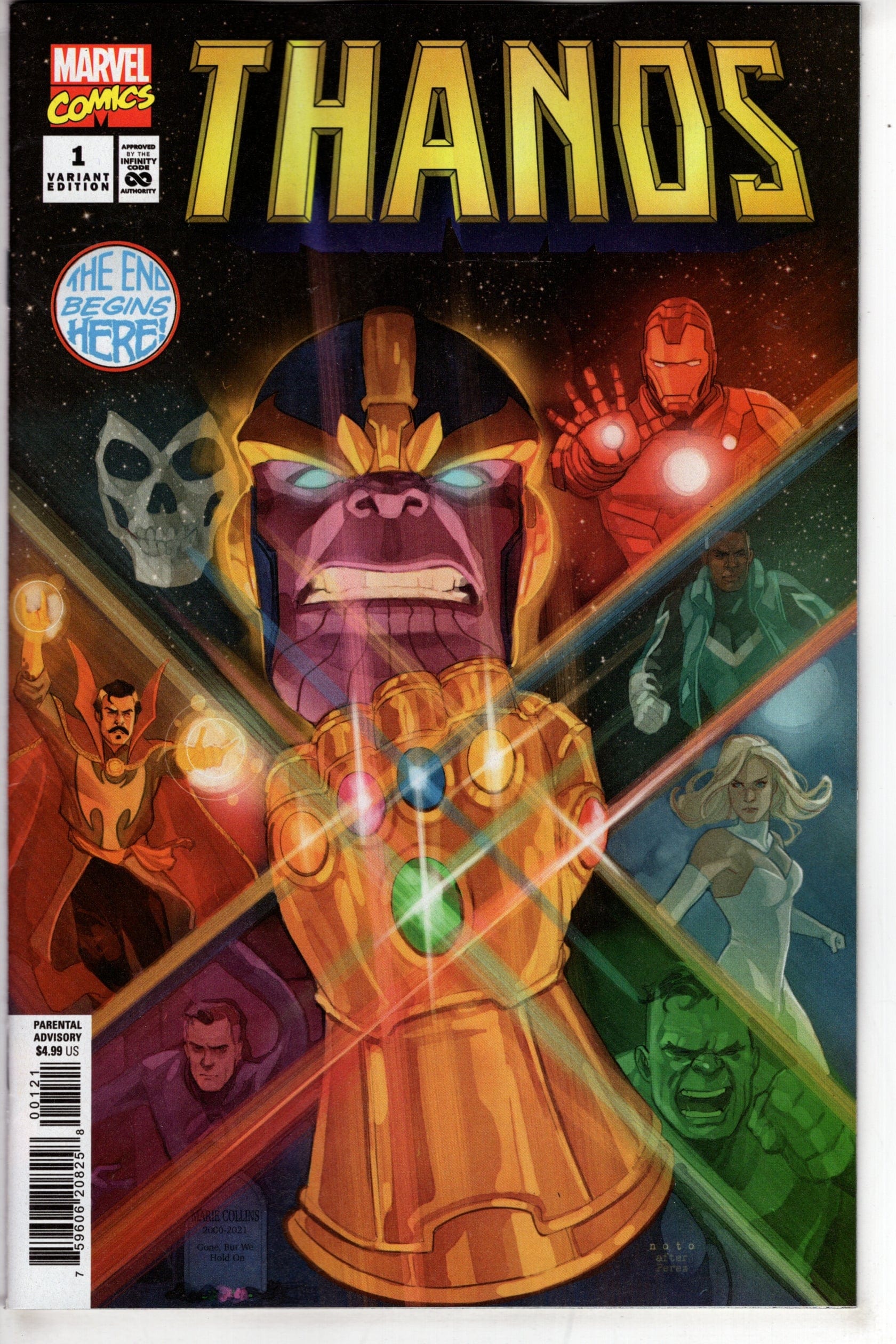 MARVEL PRH COMIC BOOK THANOS #1 PHIL NOTO HOMAGE VARIANT
