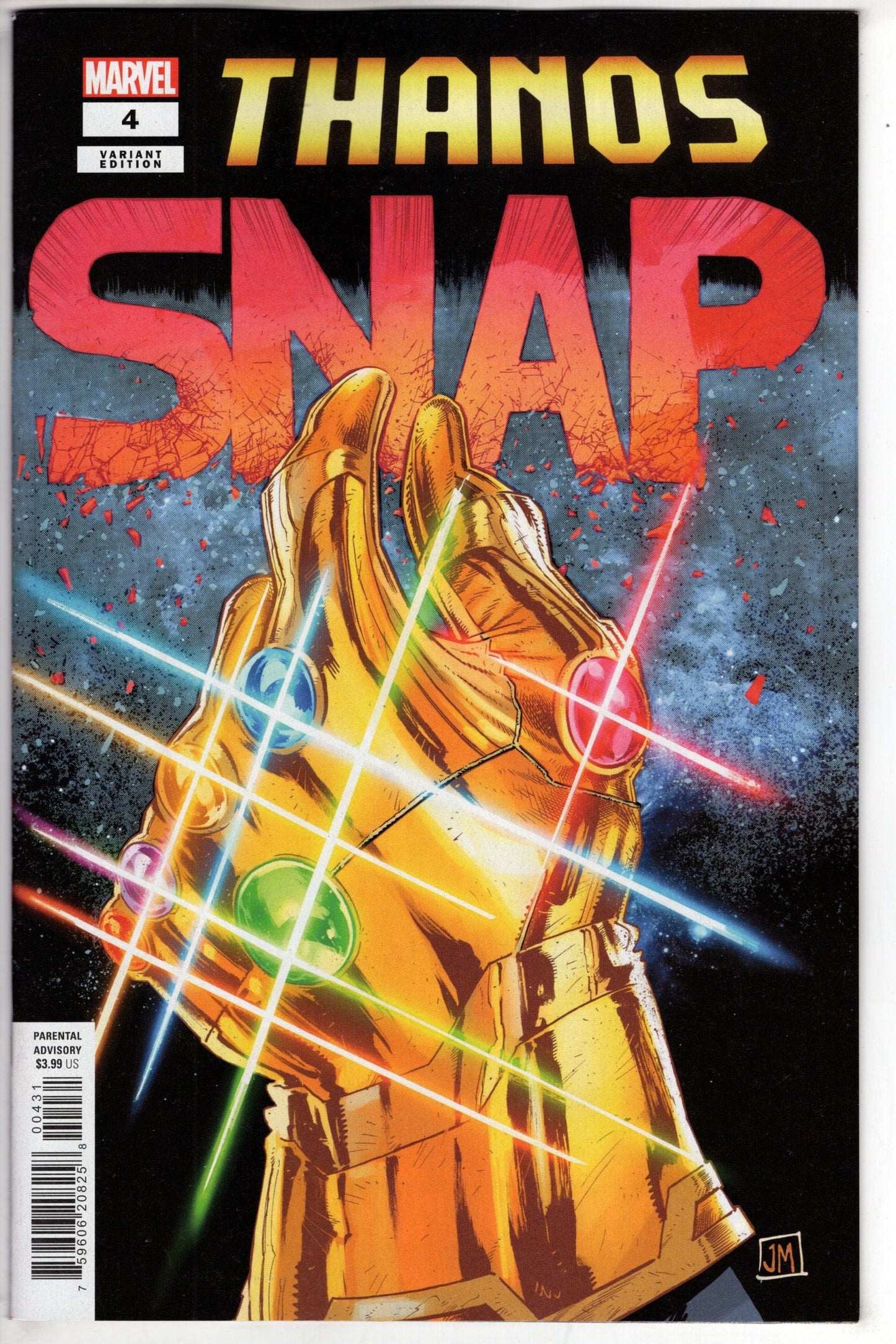 MARVEL PRH COMIC BOOK THANOS #4 JUSTIN MASON SNAP VAR