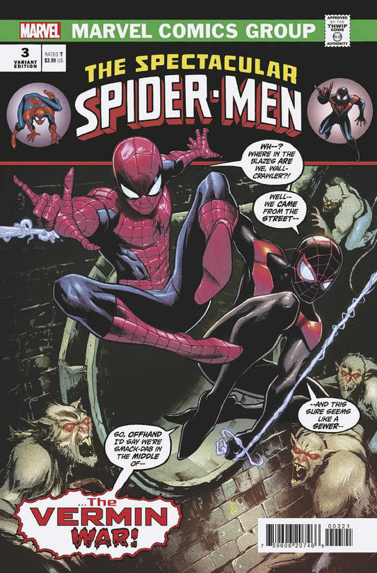 MARVEL PRH COMIC BOOK The Spectacular Spider Men #3 Lee Garbett Homage Variant (VF/NM)