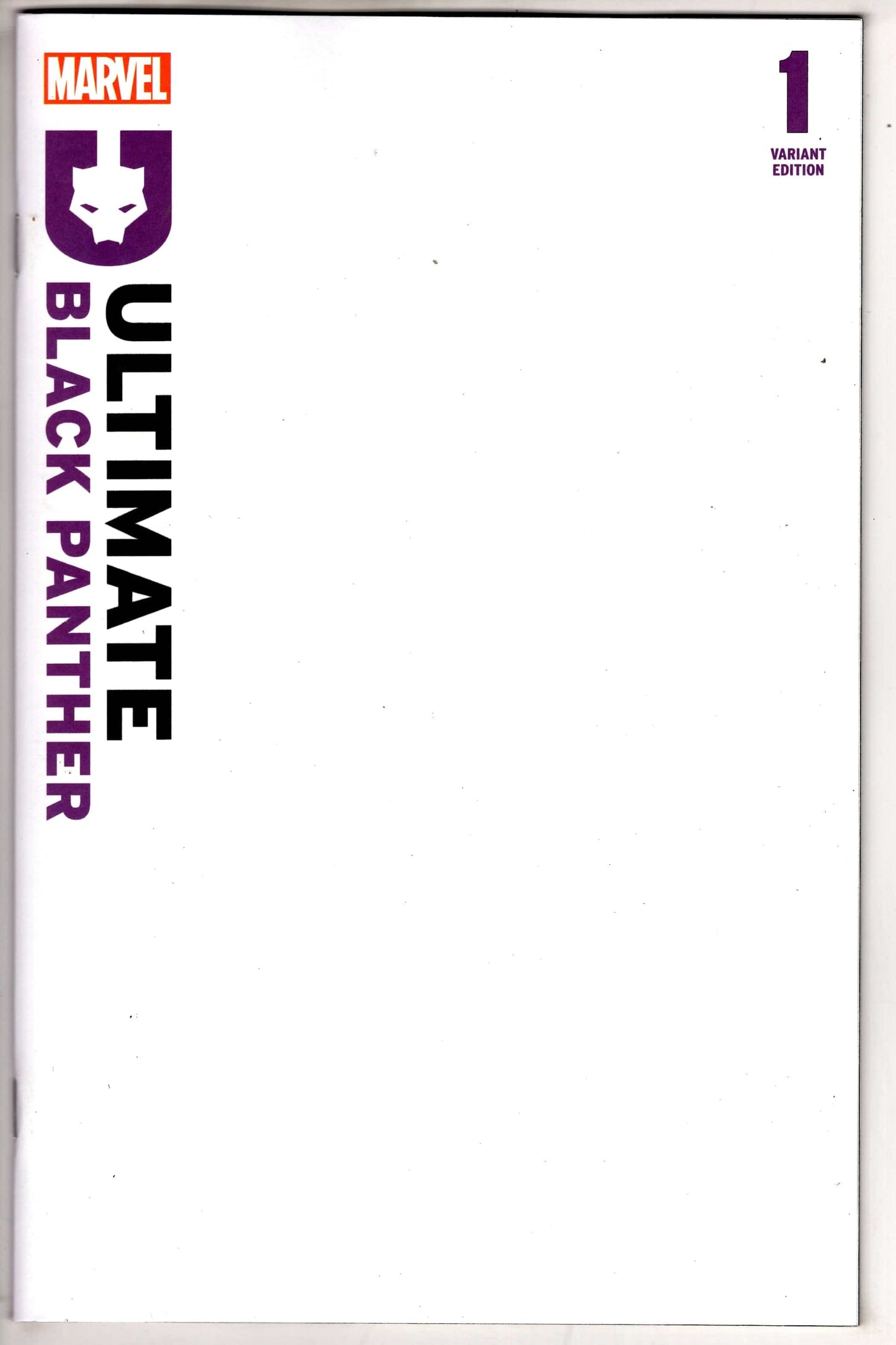 MARVEL PRH COMIC BOOK ULTIMATE BLACK PANTHER #1 4TH PTG BLANK COVER VAR