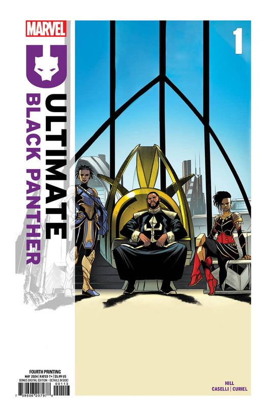 MARVEL PRH COMIC BOOK ULTIMATE BLACK PANTHER #1 4TH PTG STEFANO CASELLI VAR