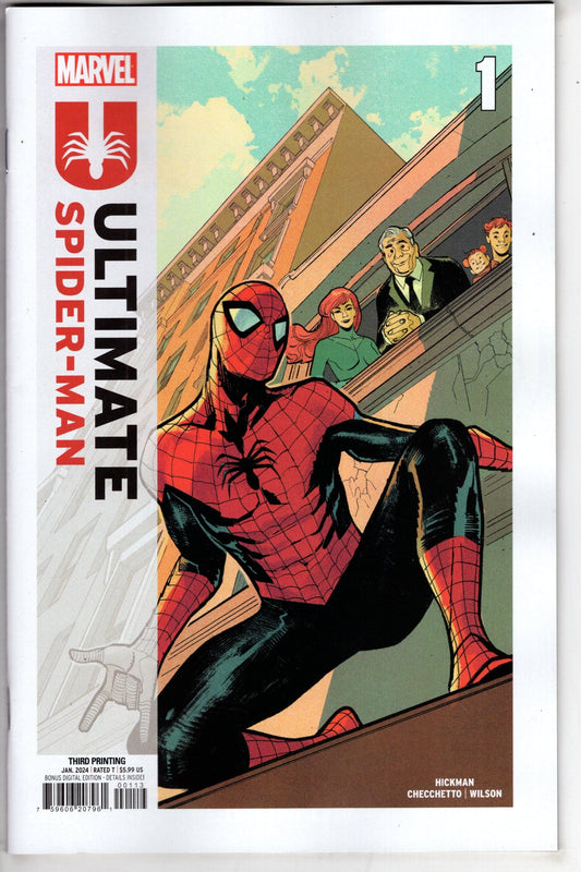 MARVEL PRH COMIC BOOK ULTIMATE SPIDER-MAN #1 3RD PTG SARA PICHELLI VAR