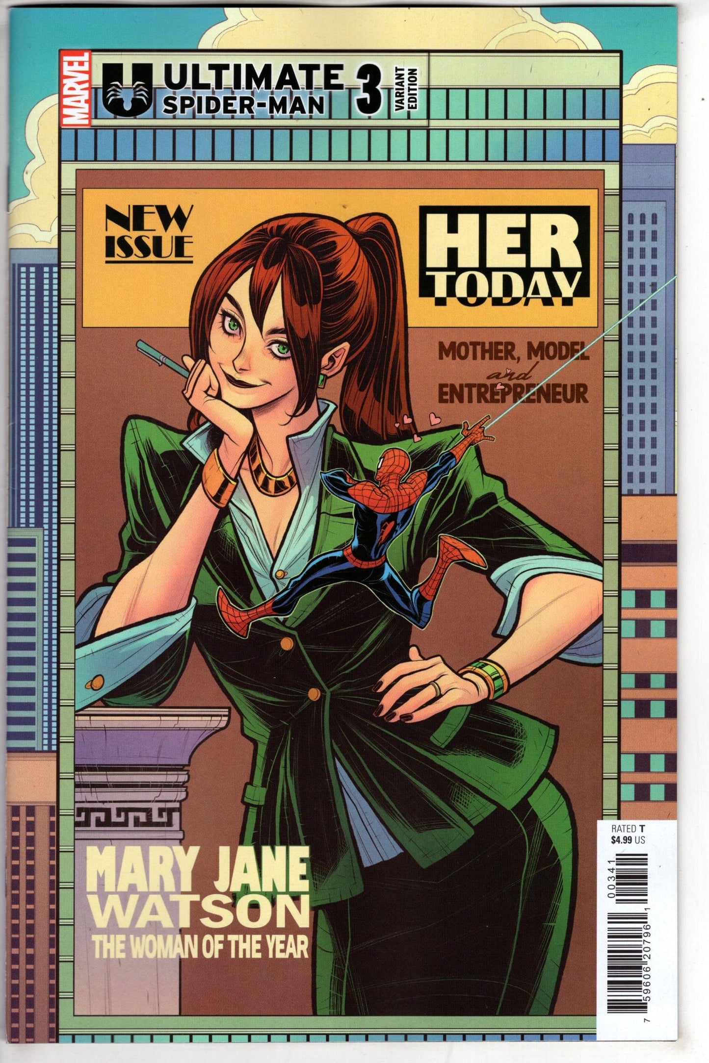 MARVEL PRH COMIC BOOK ULTIMATE SPIDER-MAN #3 ELIZABETH TORQUE VAR