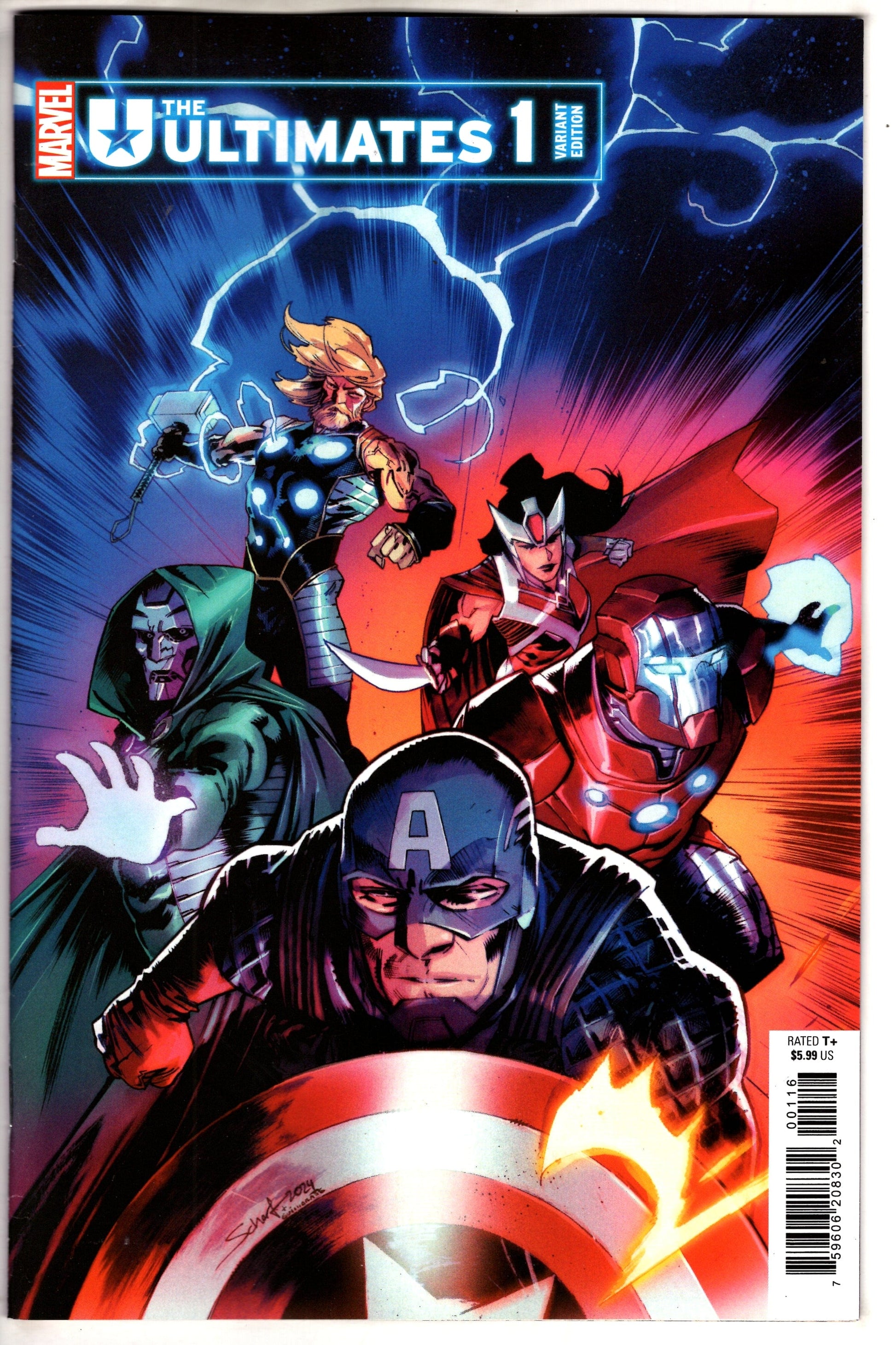 MARVEL PRH COMIC BOOK ULTIMATES #1 25 COPY INCV JONAS SCHARF VAR