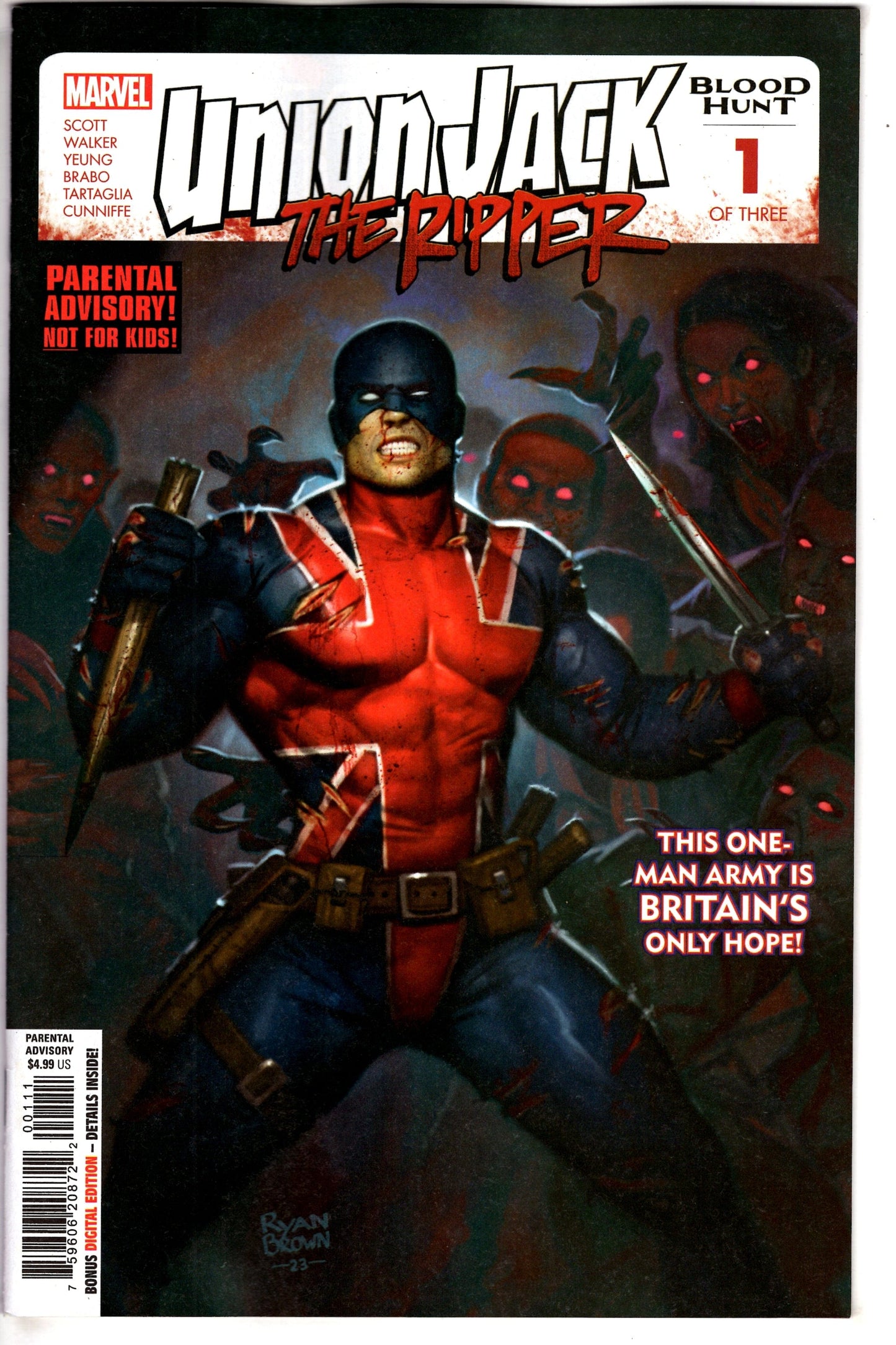 MARVEL PRH COMIC BOOK UNION JACK RIPPER BLOOD HUNT #1