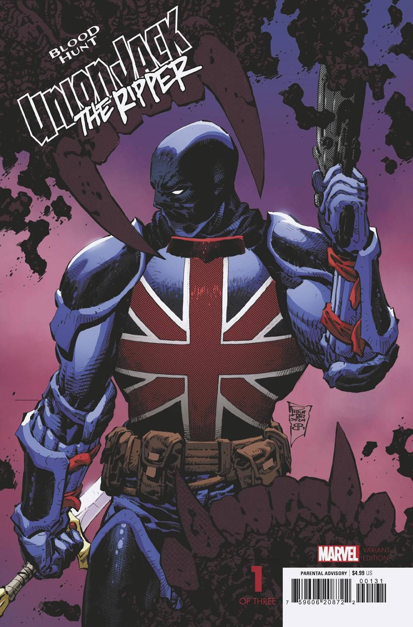 MARVEL PRH COMIC BOOK UNION JACK RIPPER BLOOD HUNT #1 PHILIP TAN VAR