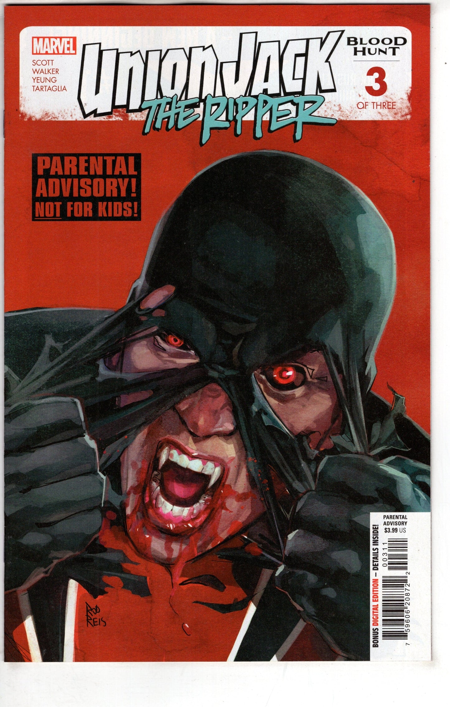 MARVEL PRH COMIC BOOK UNION JACK THE RIPPER BLOOD HUNT #3
